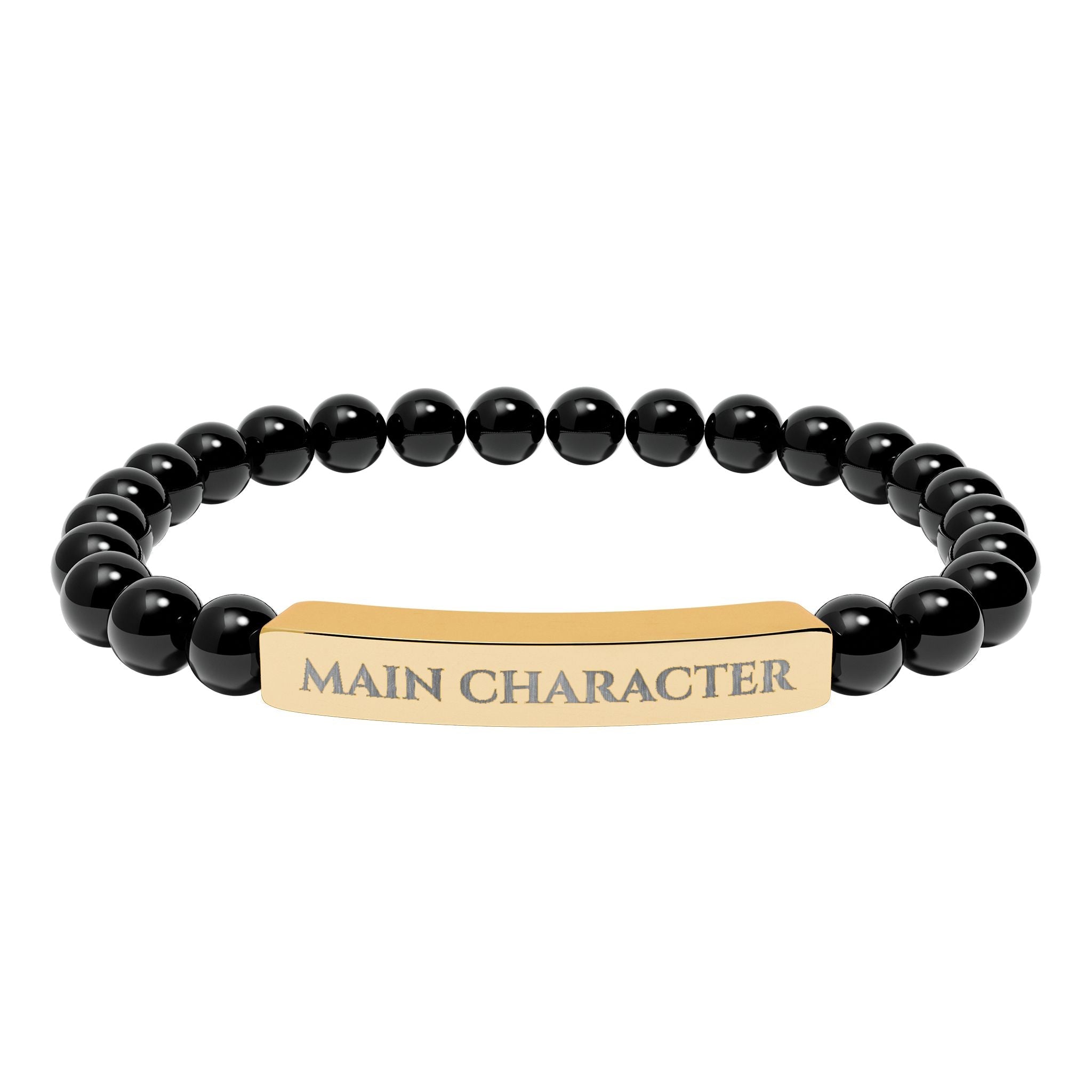 Main Character Natural Stone Engraved Bar Bracelet - Jewelry, Bracelets - EpiAl's Shop