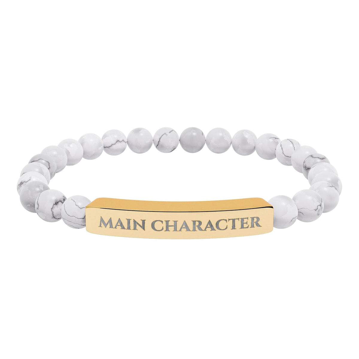 Main Character Natural Stone Engraved Bar Bracelet - Jewelry, Bracelets - EpiAl's Shop