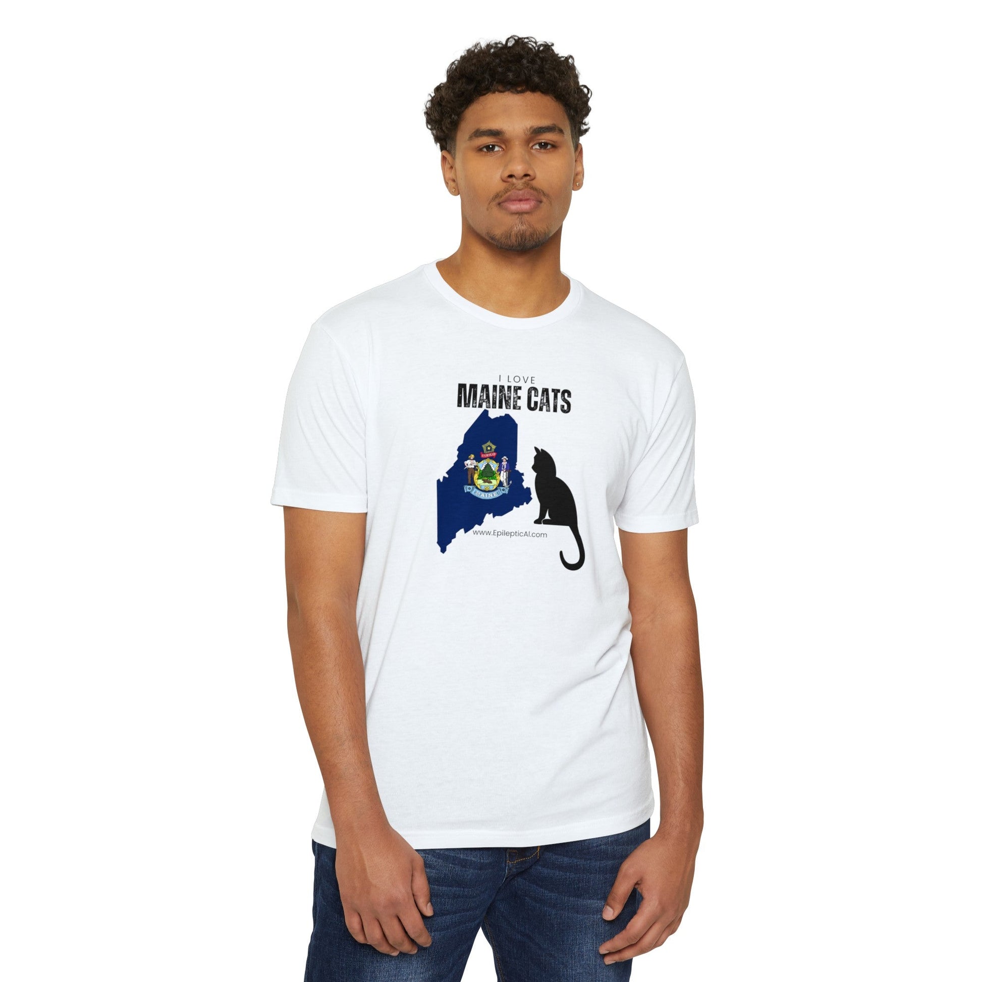 Maine Cats Unisex CVC Jersey T - shirt - T - Shirt - Epileptic Al’s Shop