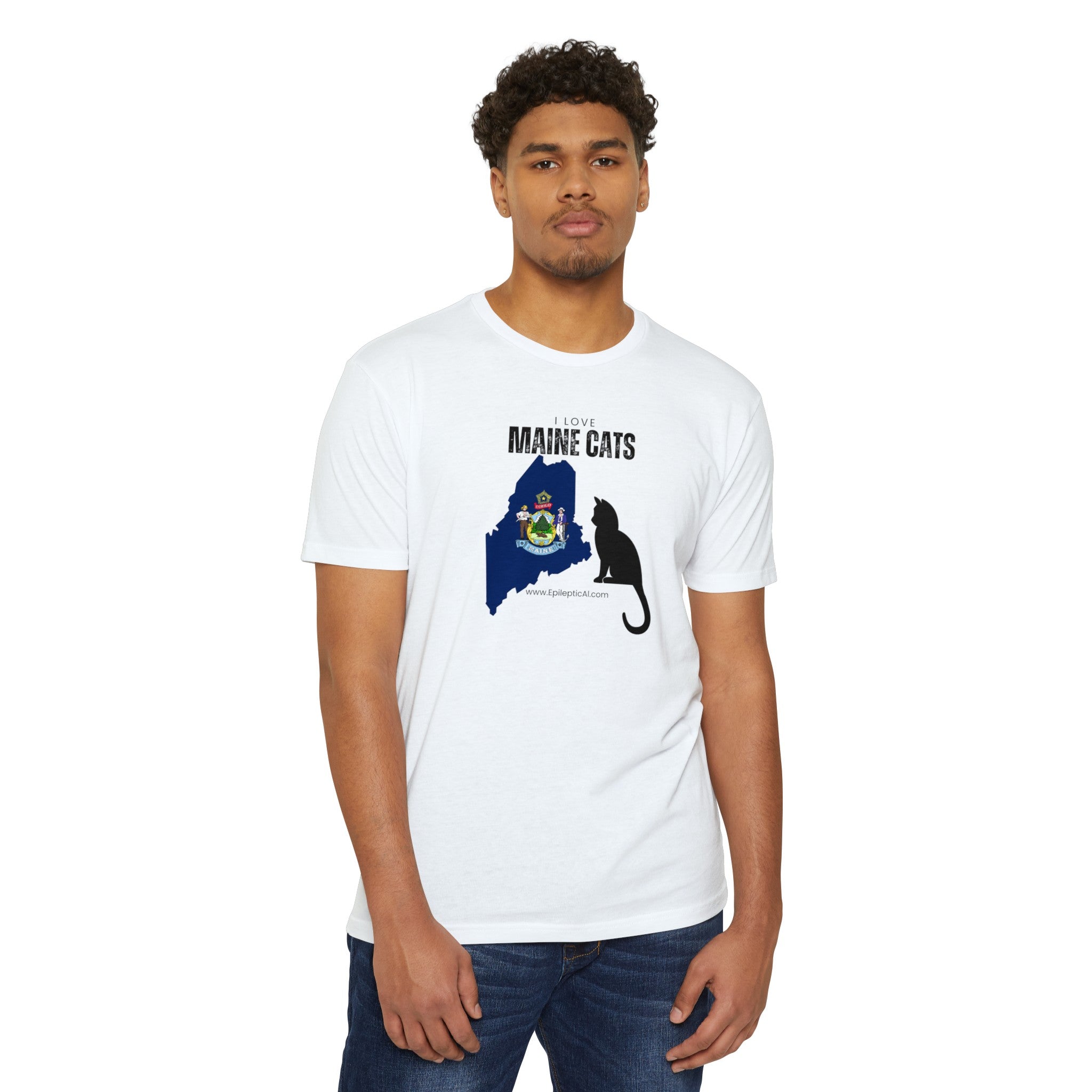 Maine Cats Unisex CVC Jersey T - shirt - T - Shirt - Epileptic Al’s Shop