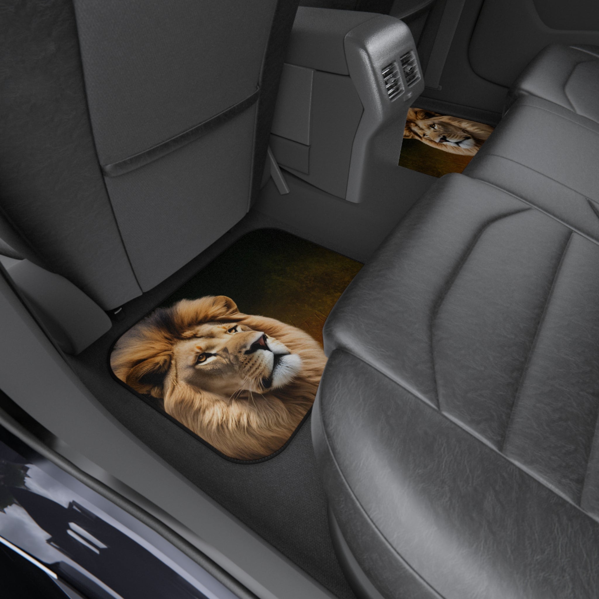 Majestic Lion Car Mats Set of 4 - Animal Print Auto Accessories for Car Enthusiasts - Accessories, Auto, Floor Mats - EpiAl's Shop