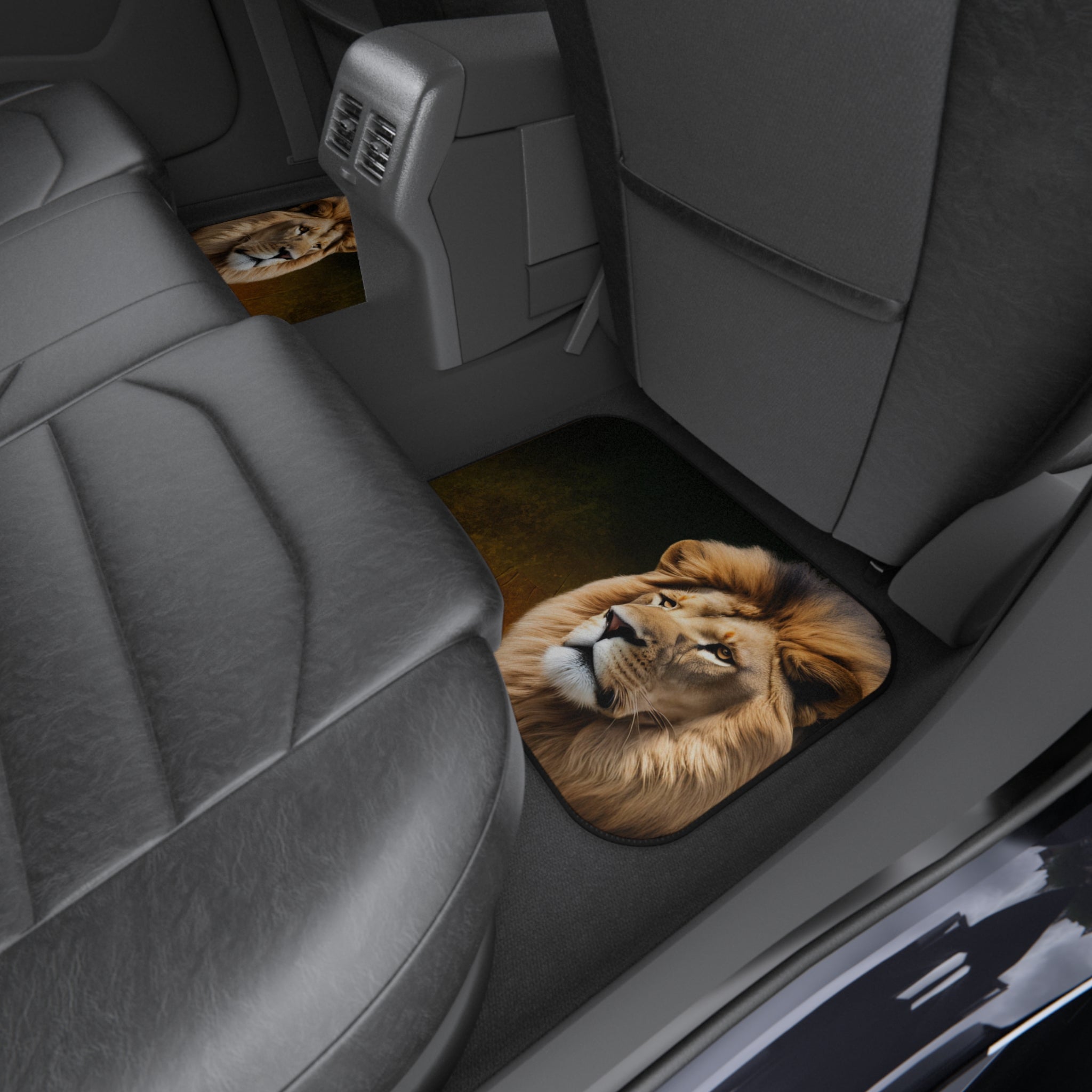 Majestic Lion Car Mats Set of 4 - Animal Print Auto Accessories for Car Enthusiasts - Accessories, Auto, Floor Mats - EpiAl's Shop