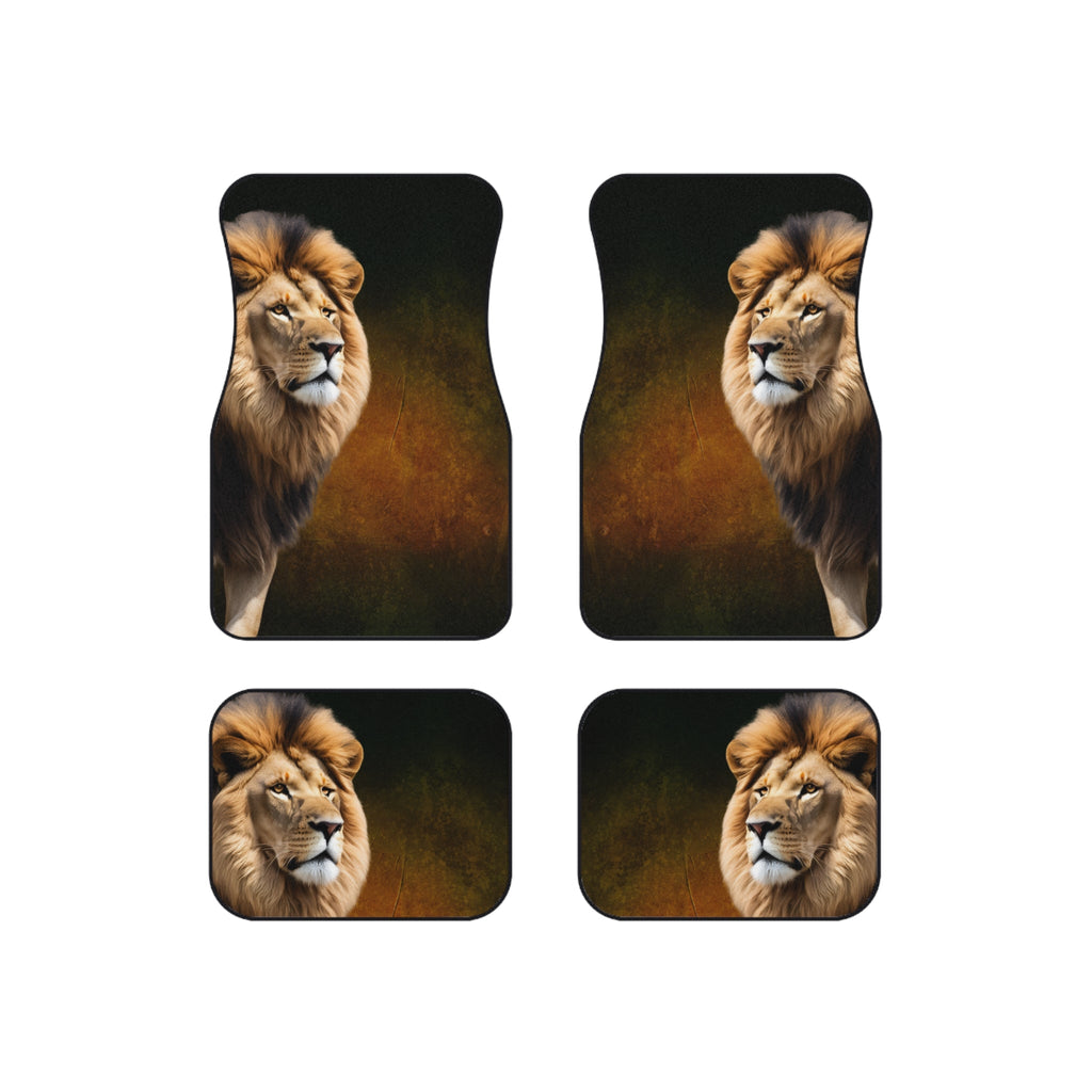 Majestic Lion Car Mats Set of 4 - Animal Print Auto Accessories for Car Enthusiasts - Accessories, Auto, Floor Mats - EpiAl's Shop