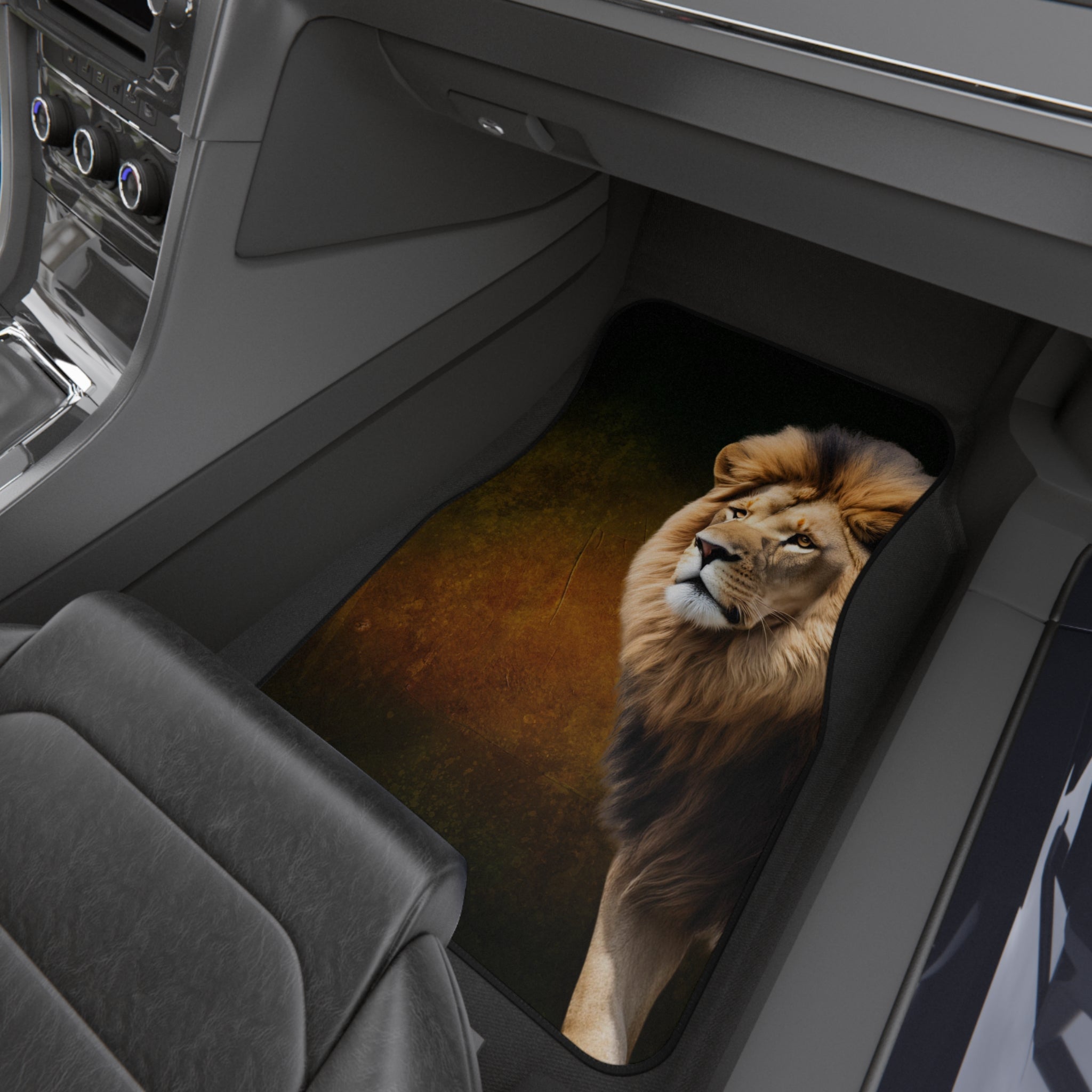 Majestic Lion Car Mats Set of 4 - Animal Print Auto Accessories for Car Enthusiasts - Accessories, Auto, Floor Mats - EpiAl's Shop