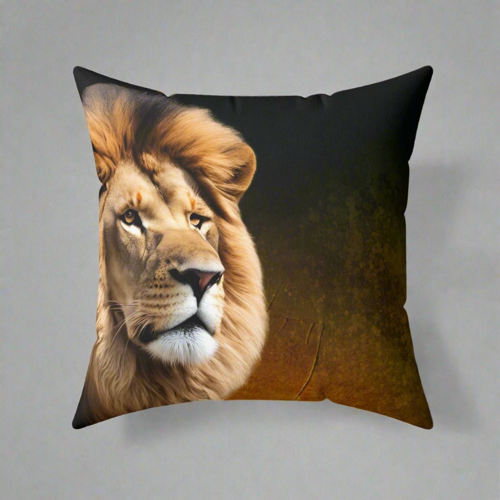 Majestic Lion Square Pillow - Statement Decor for Nature Lovers - Decor, Home, Pillows - EpiAl's Shop