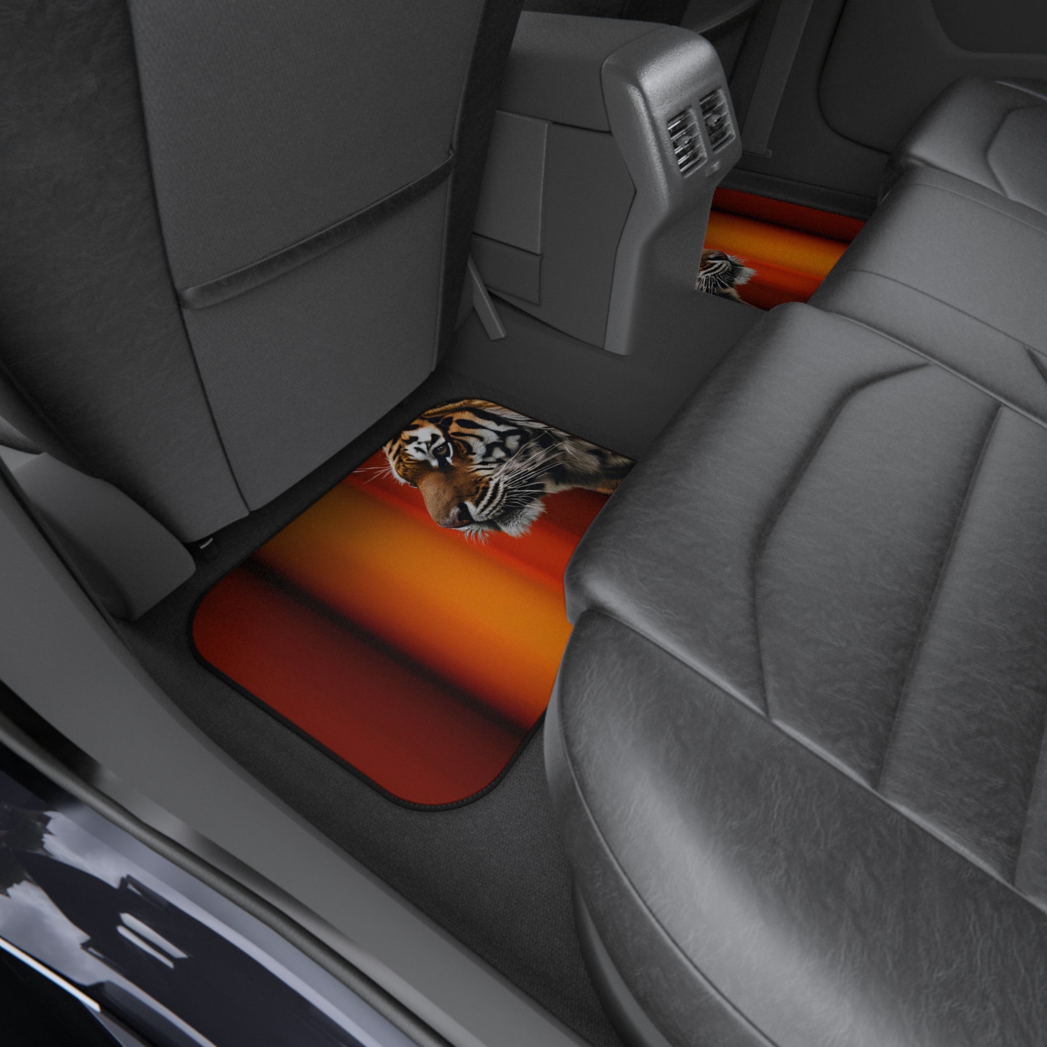 Majestic Tiger Car Mats - Set of 4 | Durable Auto Accessories for Nature Lovers - Accessories, Auto, Floor Mats - EpiAl's Shop