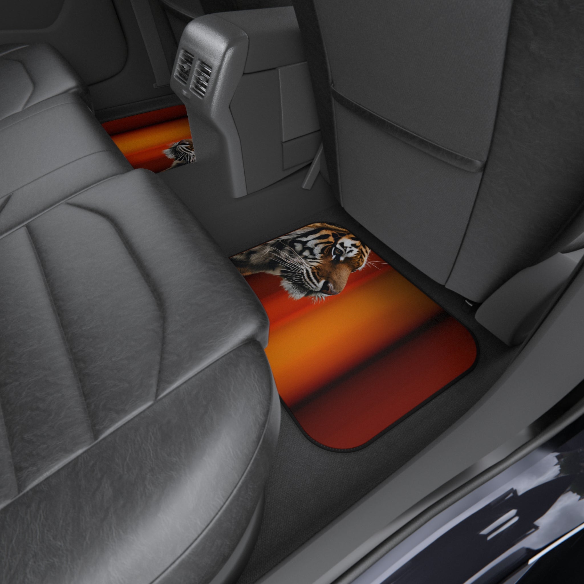Majestic Tiger Car Mats - Set of 4 | Durable Auto Accessories for Nature Lovers - Accessories, Auto, Floor Mats - EpiAl's Shop