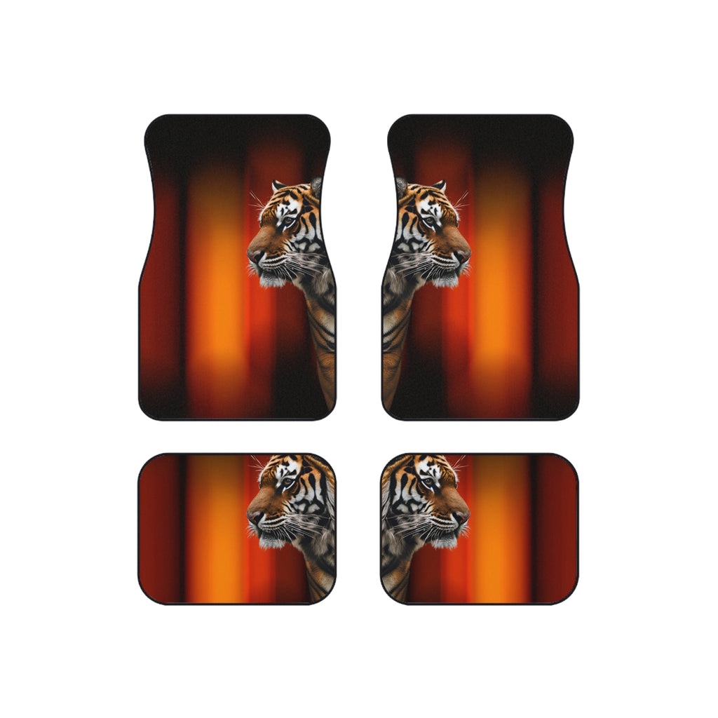 Majestic Tiger Car Mats - Set of 4 | Durable Auto Accessories for Nature Lovers - Accessories, Auto, Floor Mats - EpiAl's Shop