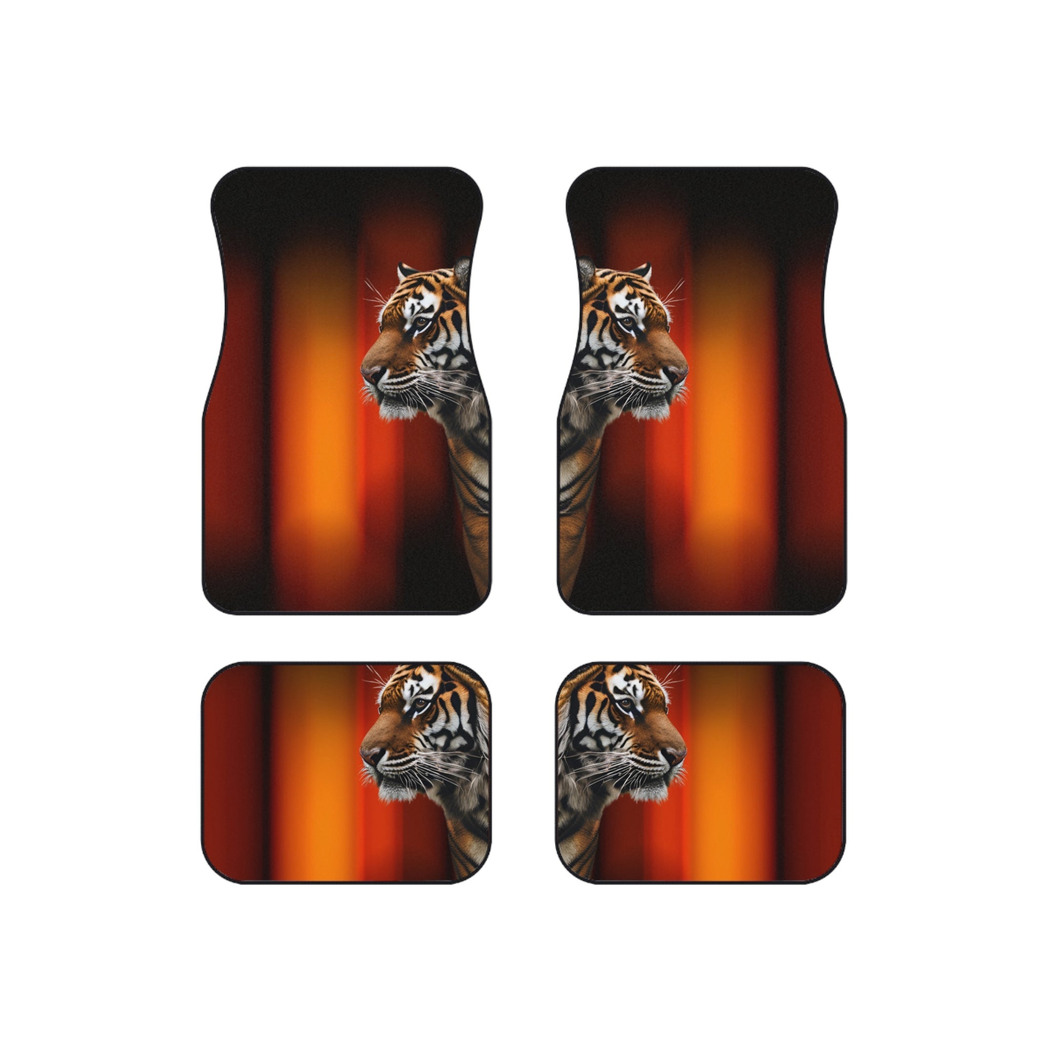 Majestic Tiger Car Mats - Set of 4 | Durable Auto Accessories for Nature Lovers - Accessories, Auto, Floor Mats - EpiAl's Shop