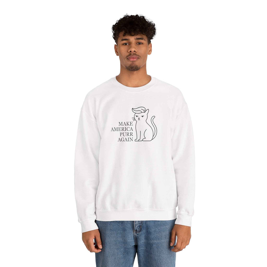 “Make America Purr Again” Parody Cat Sweatshirt - Clothing, Unisex, Sweatshirts - EpiAl's Shop