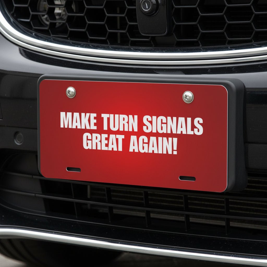 Make Turn Signals Great Again – Big Energy License Plate - Vehicle License Plates/Tags - EpiAl's Shop