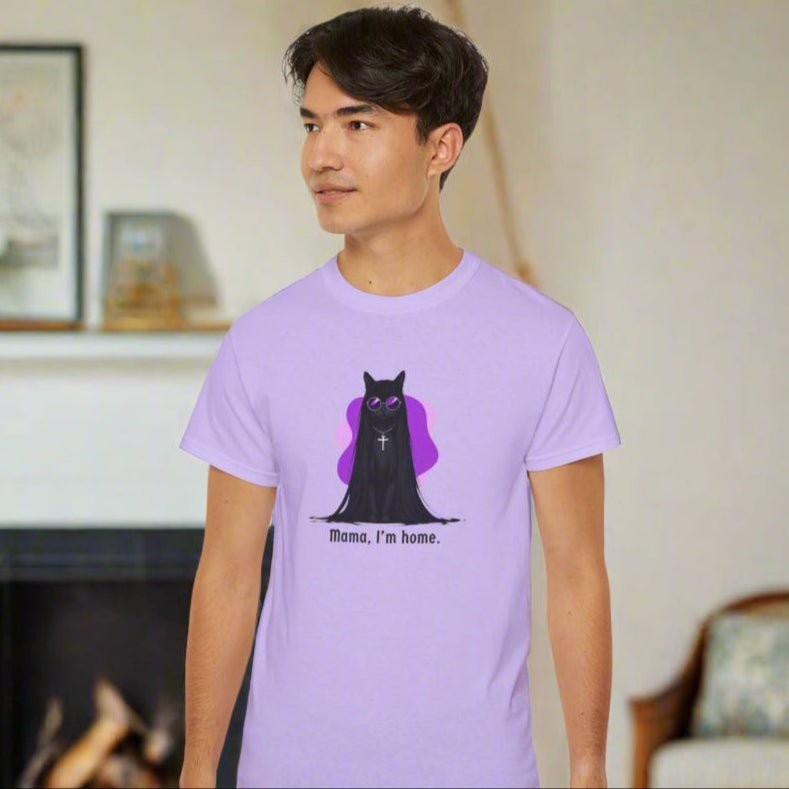Mama I'm Home Ozzy Cat Graphic Tee - Clothing, T-shirts - EpiAl's Shop
