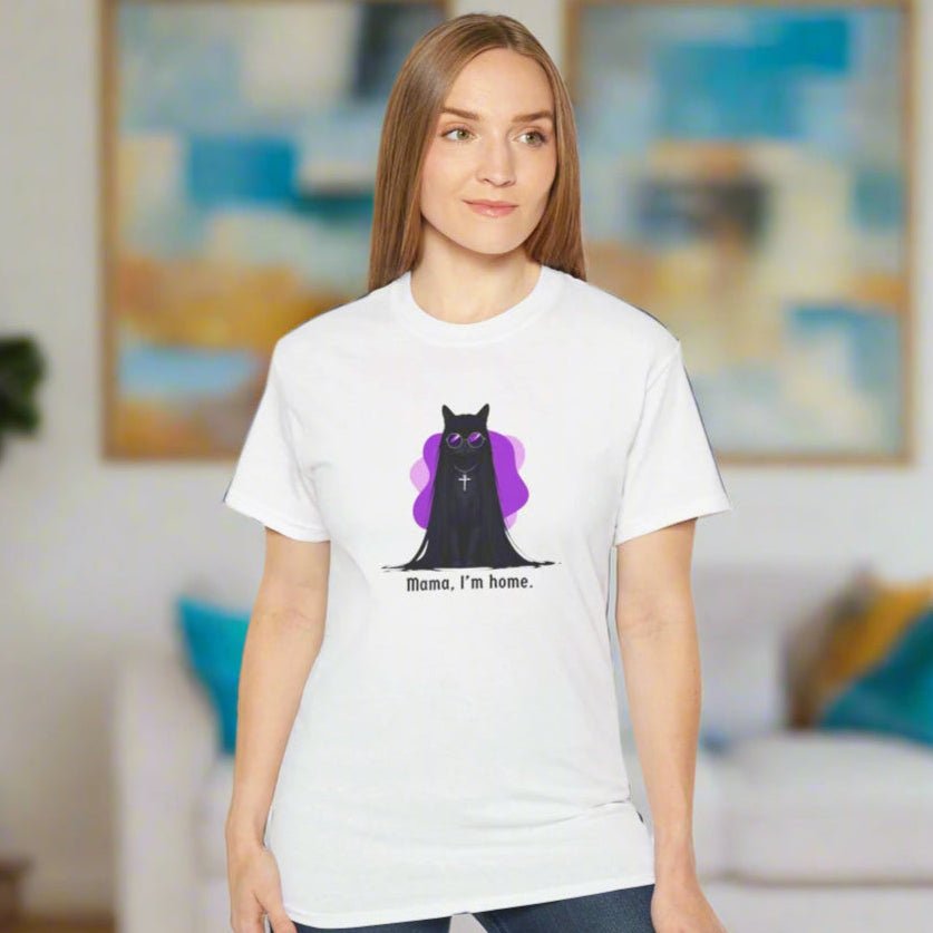 Mama I'm Home Ozzy Cat Graphic Tee - Clothing, T-shirts - EpiAl's Shop