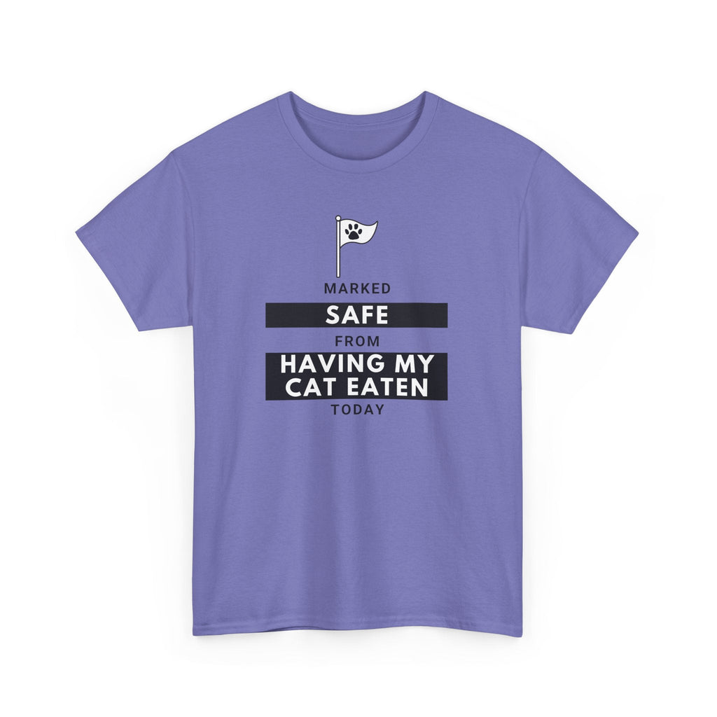 Marked Safe from Having My Cat Eaten Unisex Heavy Cotton Tee - T-Shirt - EpiAl's Shop