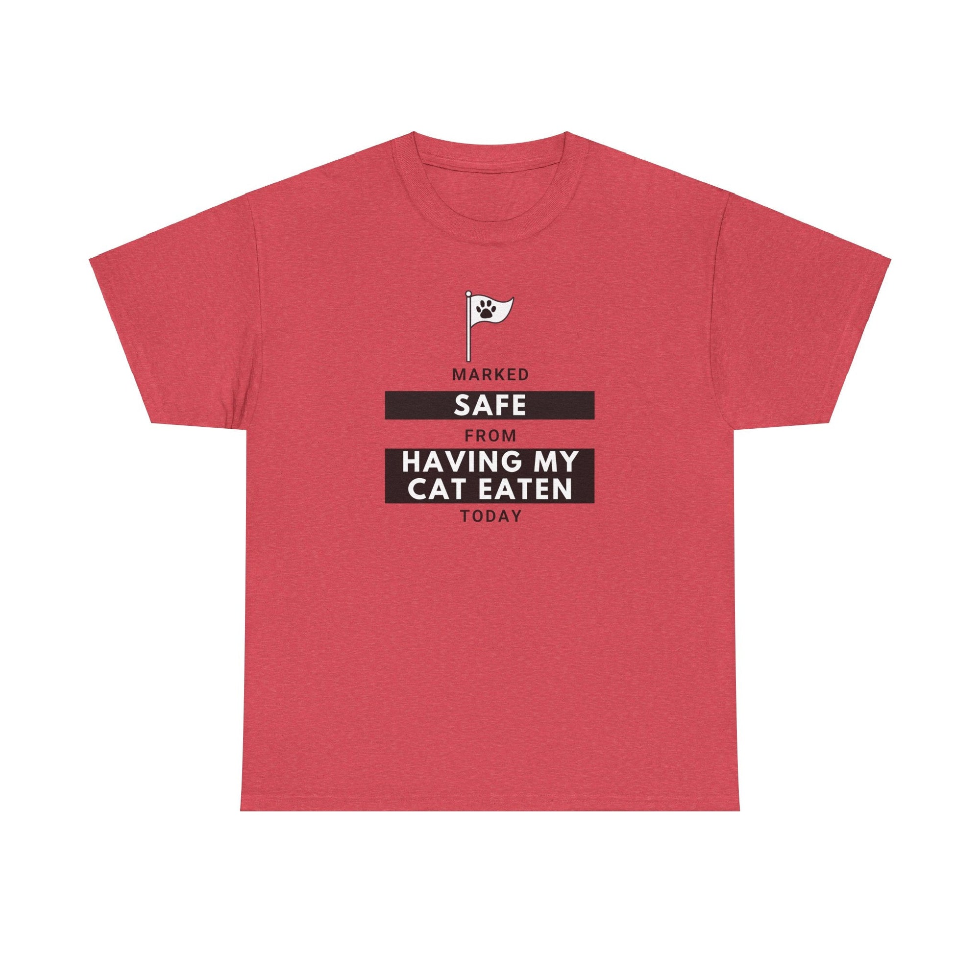 Marked Safe from Having My Cat Eaten Unisex Heavy Cotton Tee - T-Shirt - EpiAl's Shop