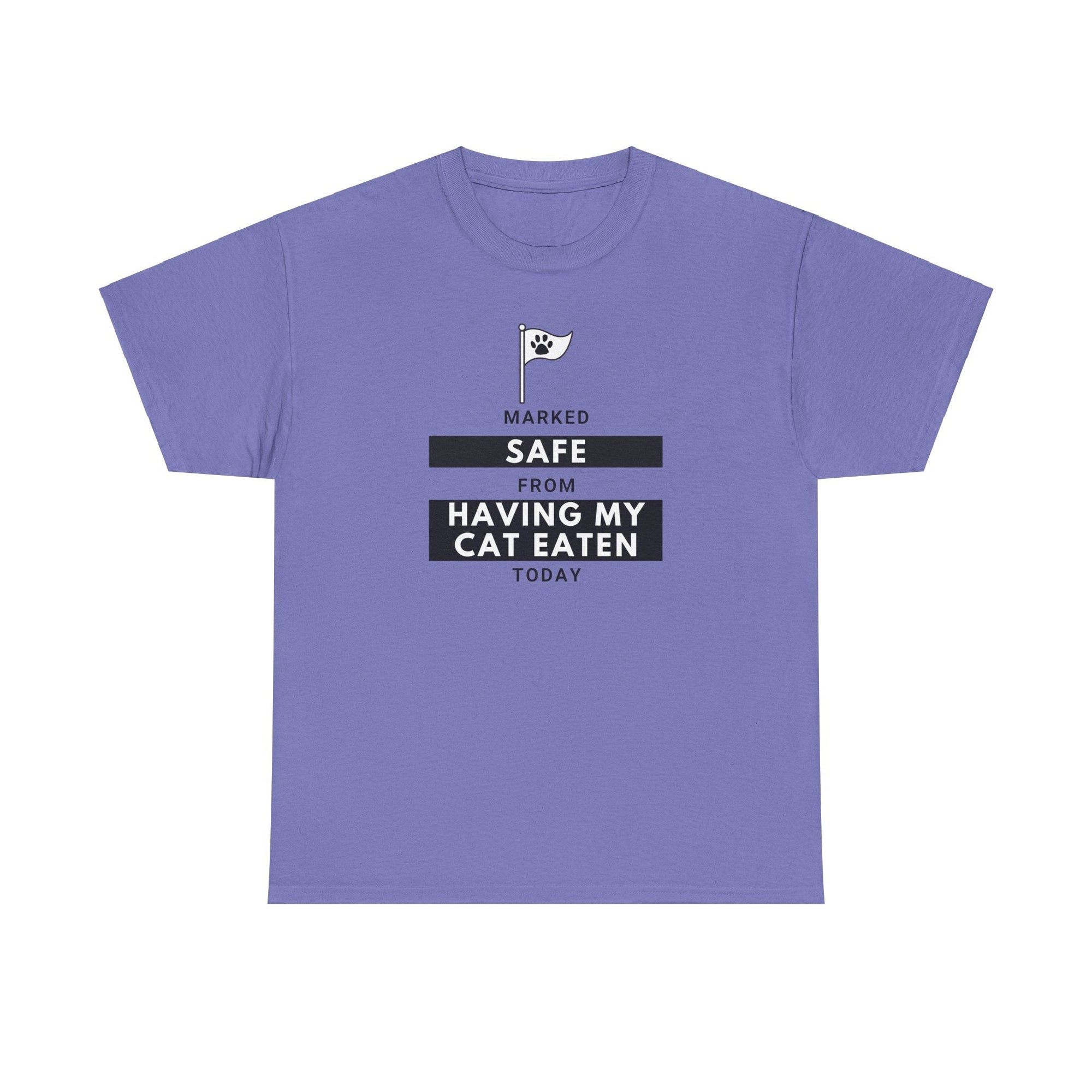 Marked Safe from Having My Cat Eaten Unisex Heavy Cotton Tee - T-Shirt - EpiAl's Shop