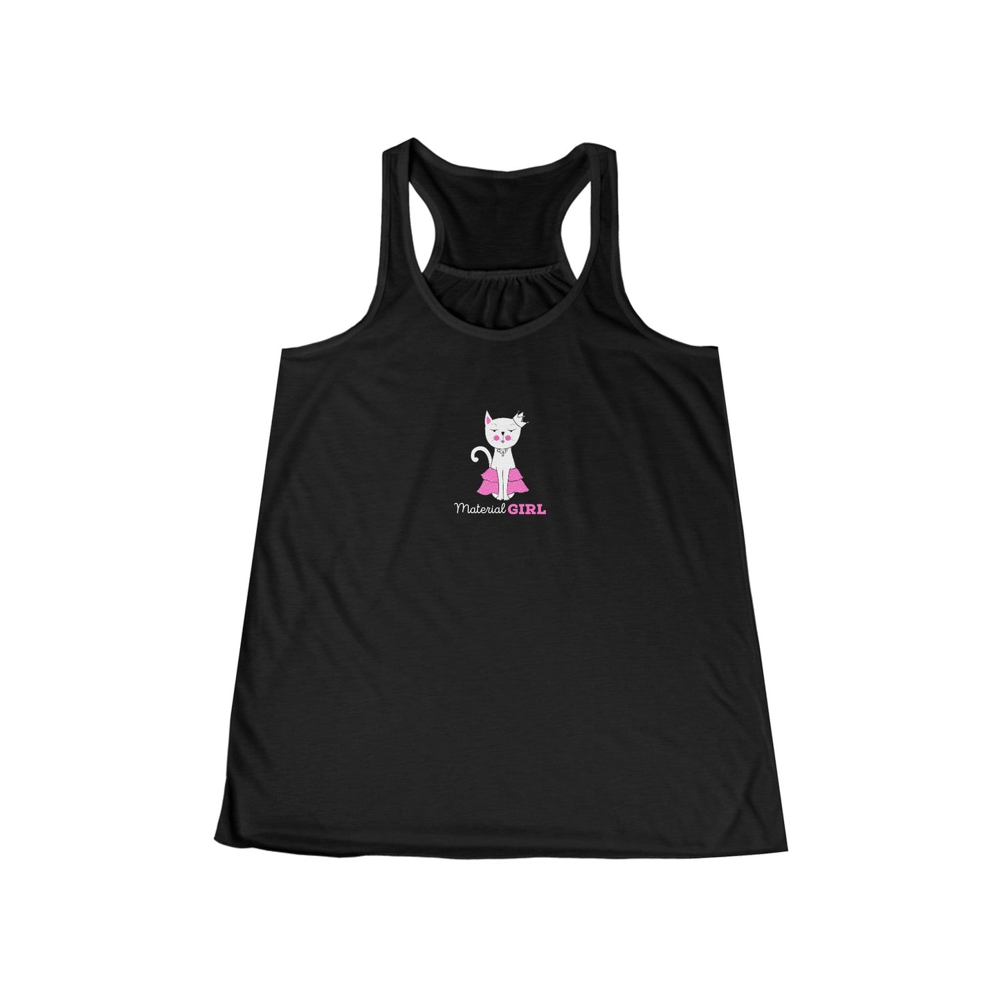 Material Girl Women’s Flowy Racerback Tank - Tank Top - Epileptic Al’s Shop