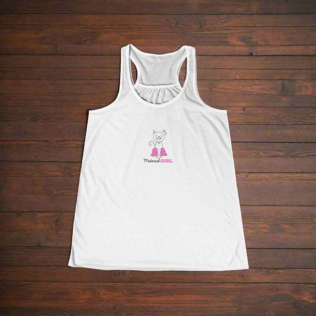 Material Girl Flowy Racerback Tank Top for Women - EpiAl's Shop