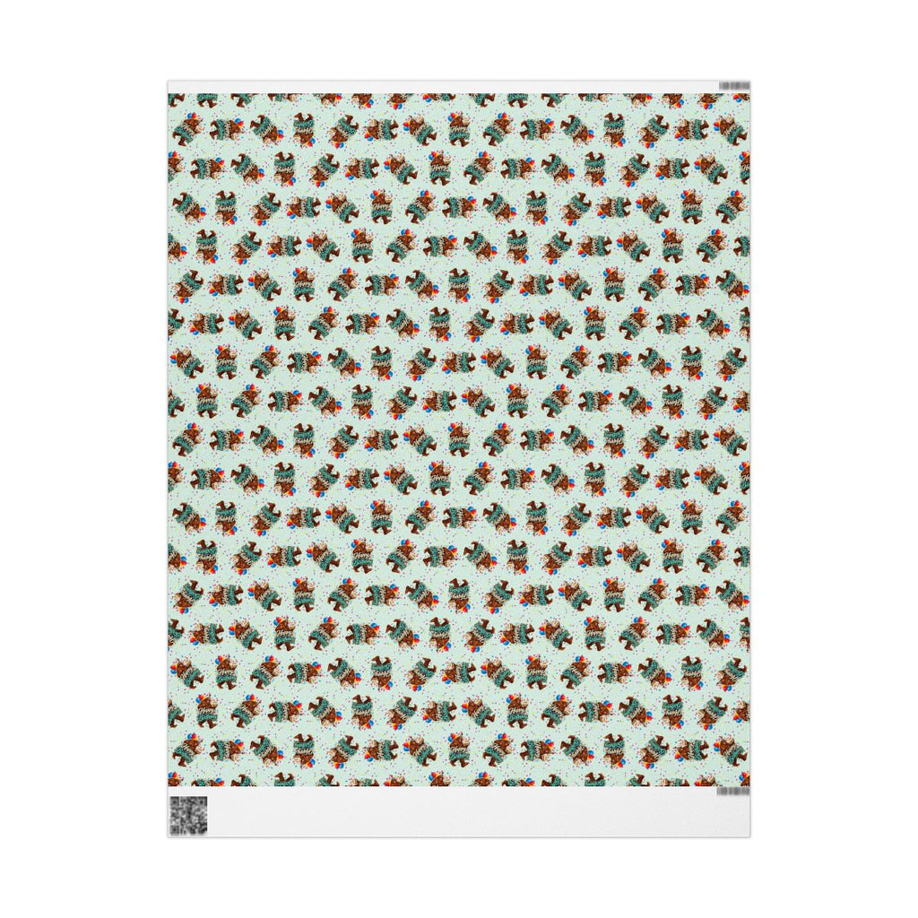Happy Birthday Bigfoot Wrapping Paper | Sasquatch Birthday Gift Wrap