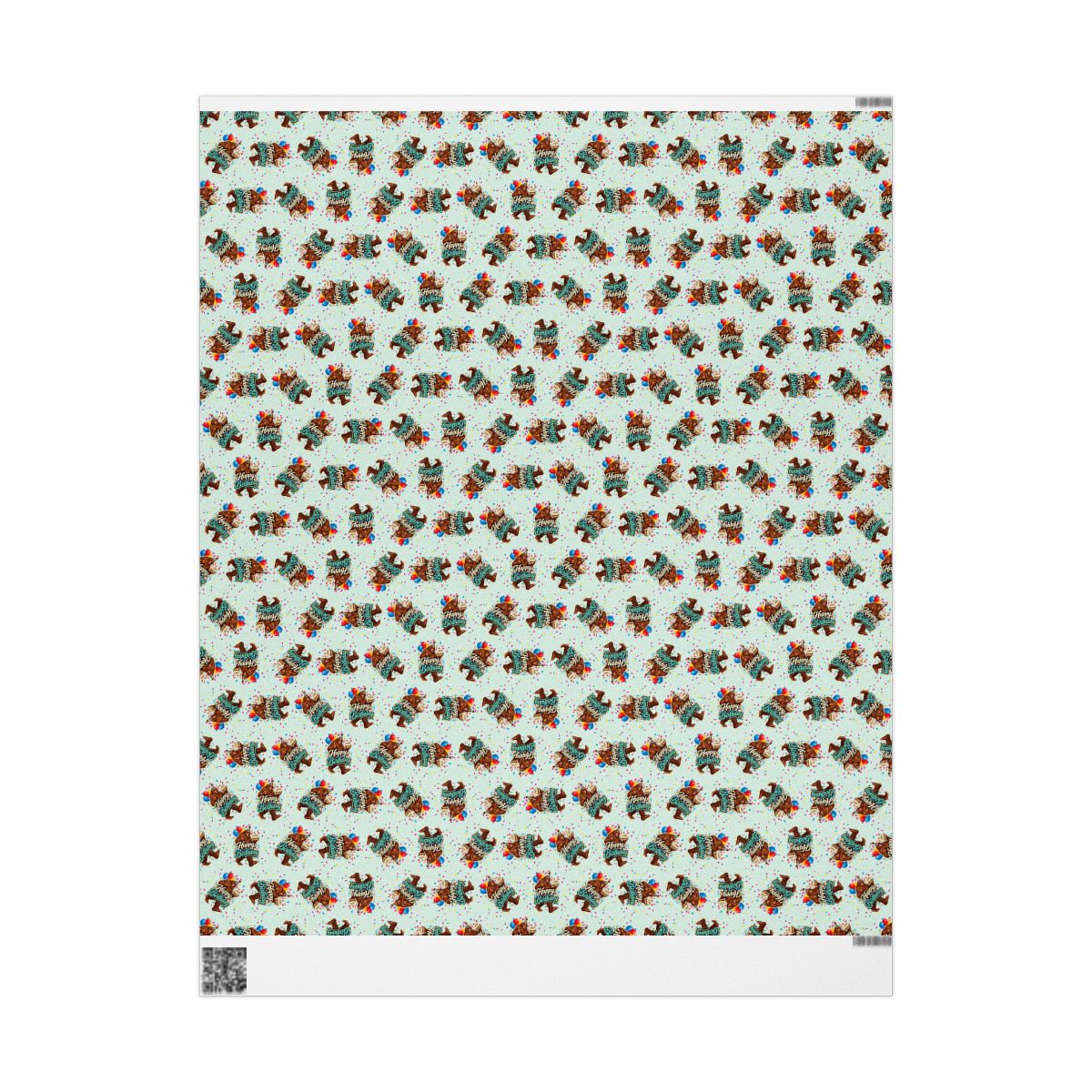 Happy Birthday Bigfoot Wrapping Paper | Sasquatch Birthday Gift Wrap