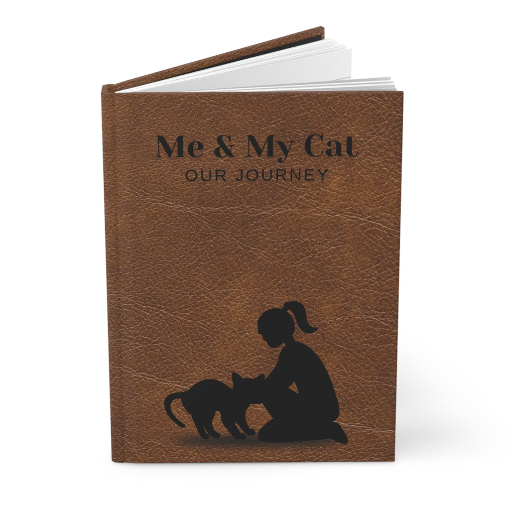 Me and My Cat Hardcover Journal Matte - Paper products - EpiAl's Shop
