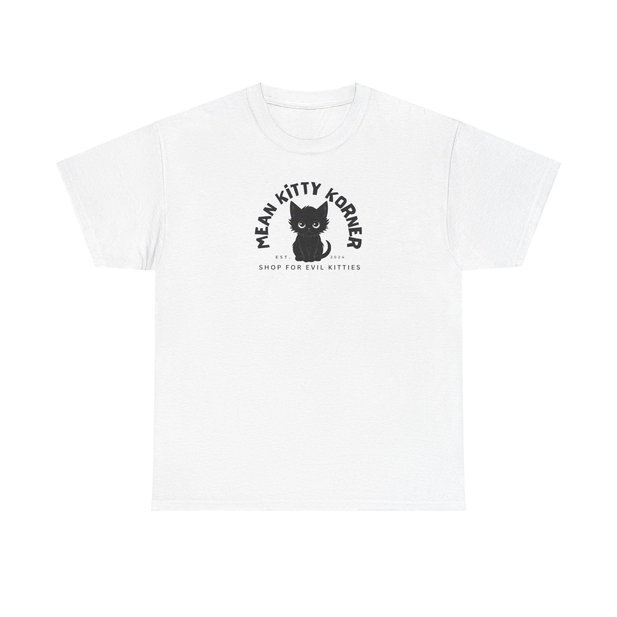 Mean Kitty Korner Unisex Heavy Cotton Tee - T-Shirt - EpiAl's Shop