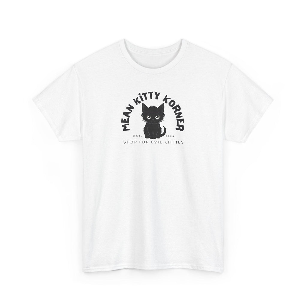 Mean Kitty Korner Unisex Heavy Cotton Tee - T-Shirt - EpiAl's Shop