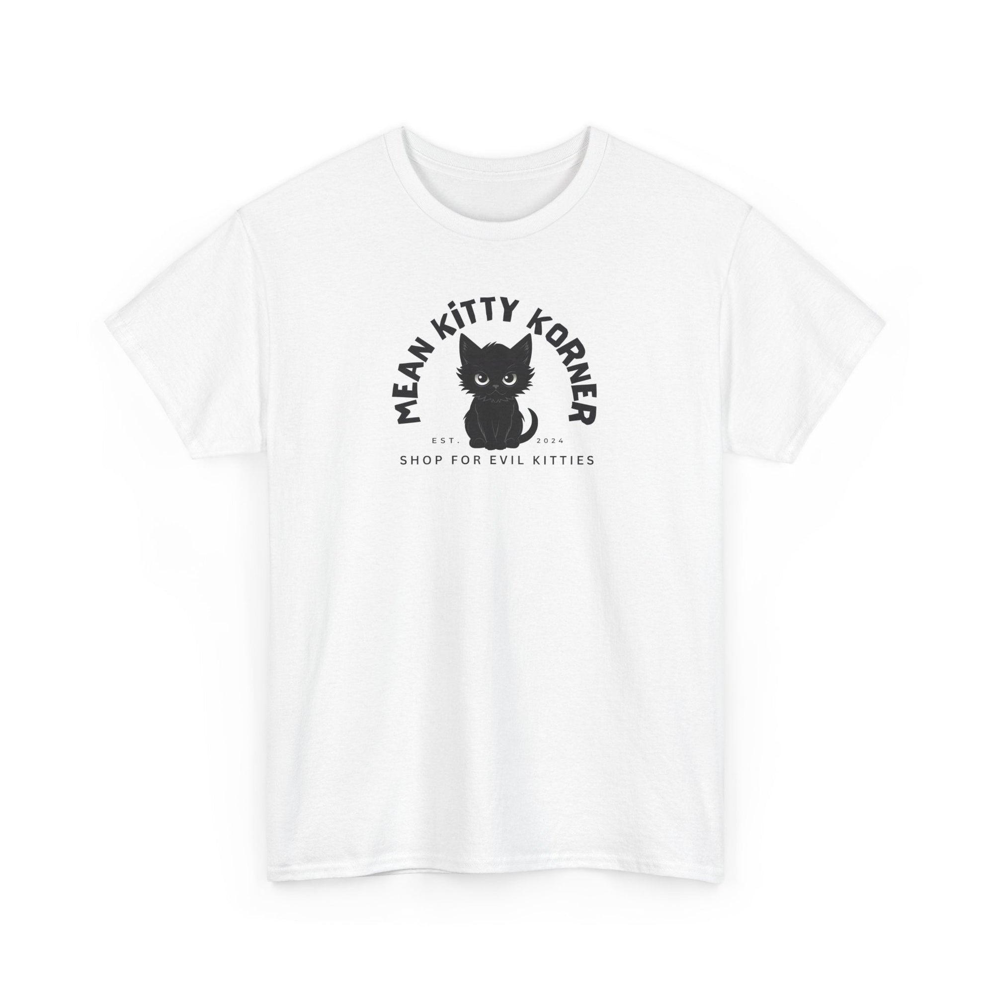 Mean Kitty Korner Unisex Heavy Cotton Tee - T-Shirt - EpiAl's Shop