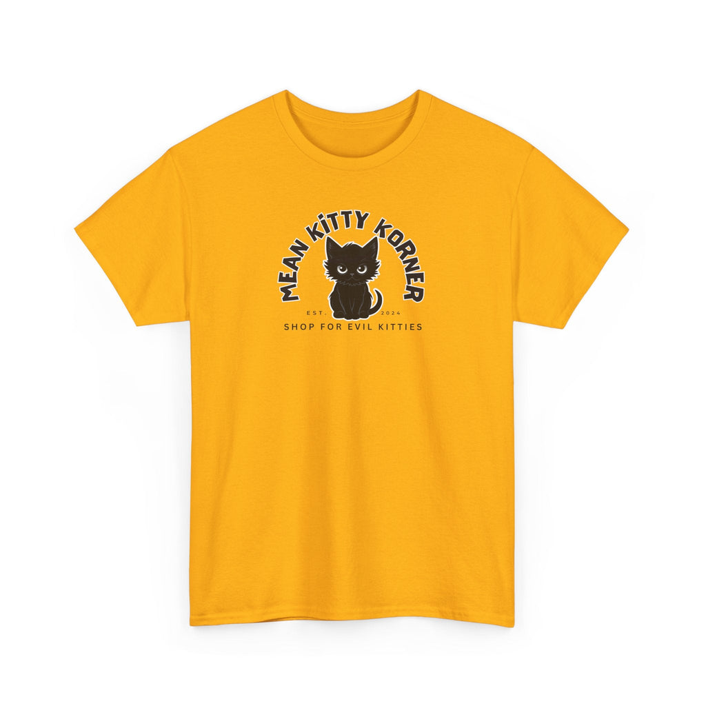 Mean Kitty Korner Unisex Heavy Cotton Tee - T-Shirt - EpiAl's Shop