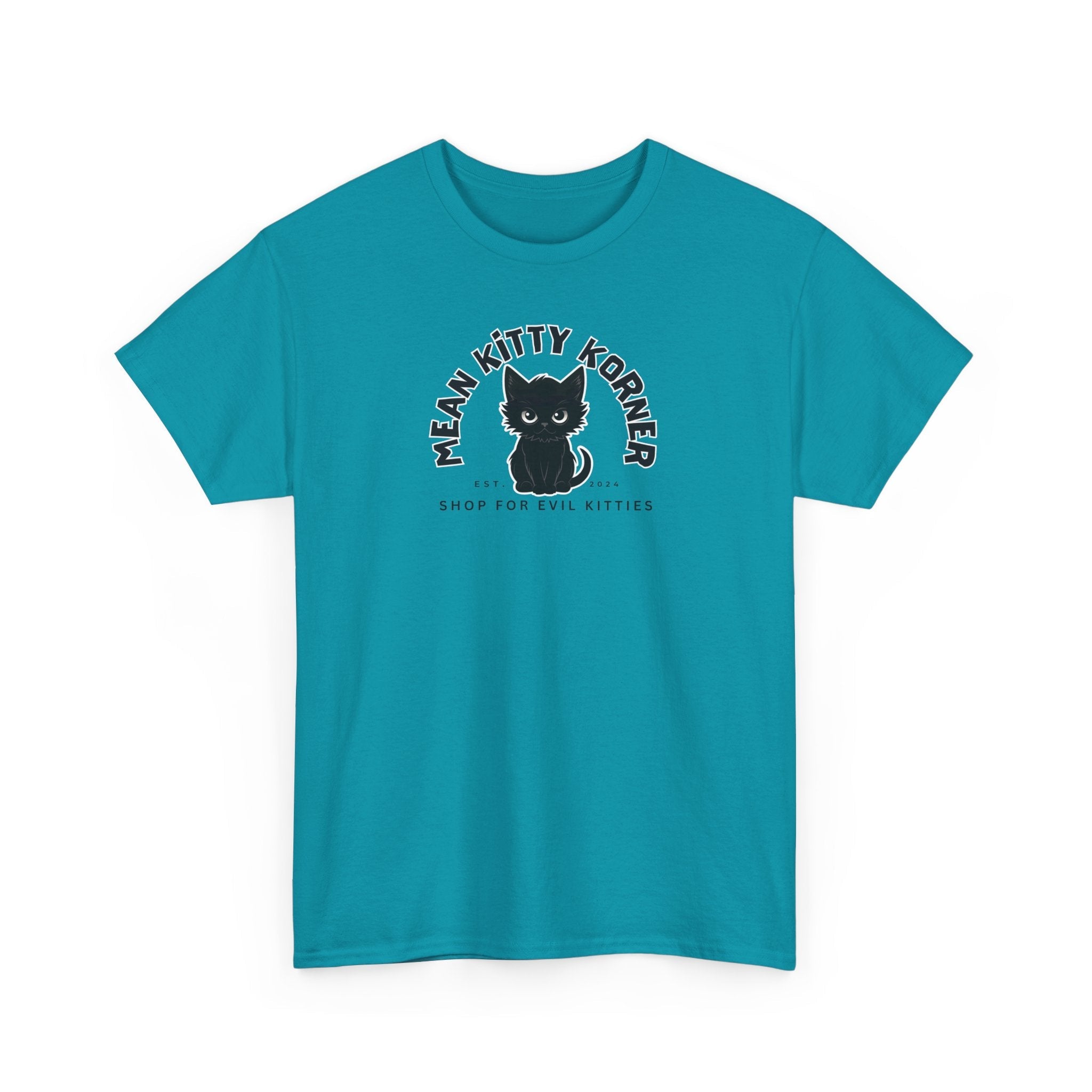 Mean Kitty Korner Unisex Heavy Cotton Tee - T-Shirt - EpiAl's Shop