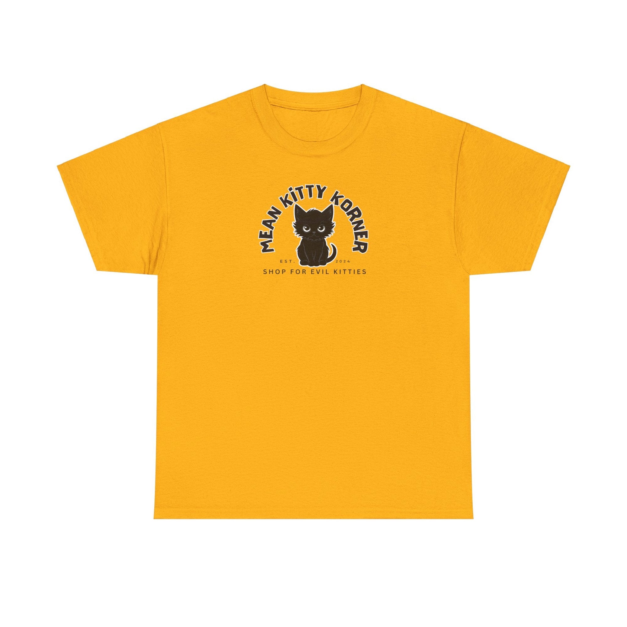Mean Kitty Korner Unisex Heavy Cotton Tee - T-Shirt - EpiAl's Shop