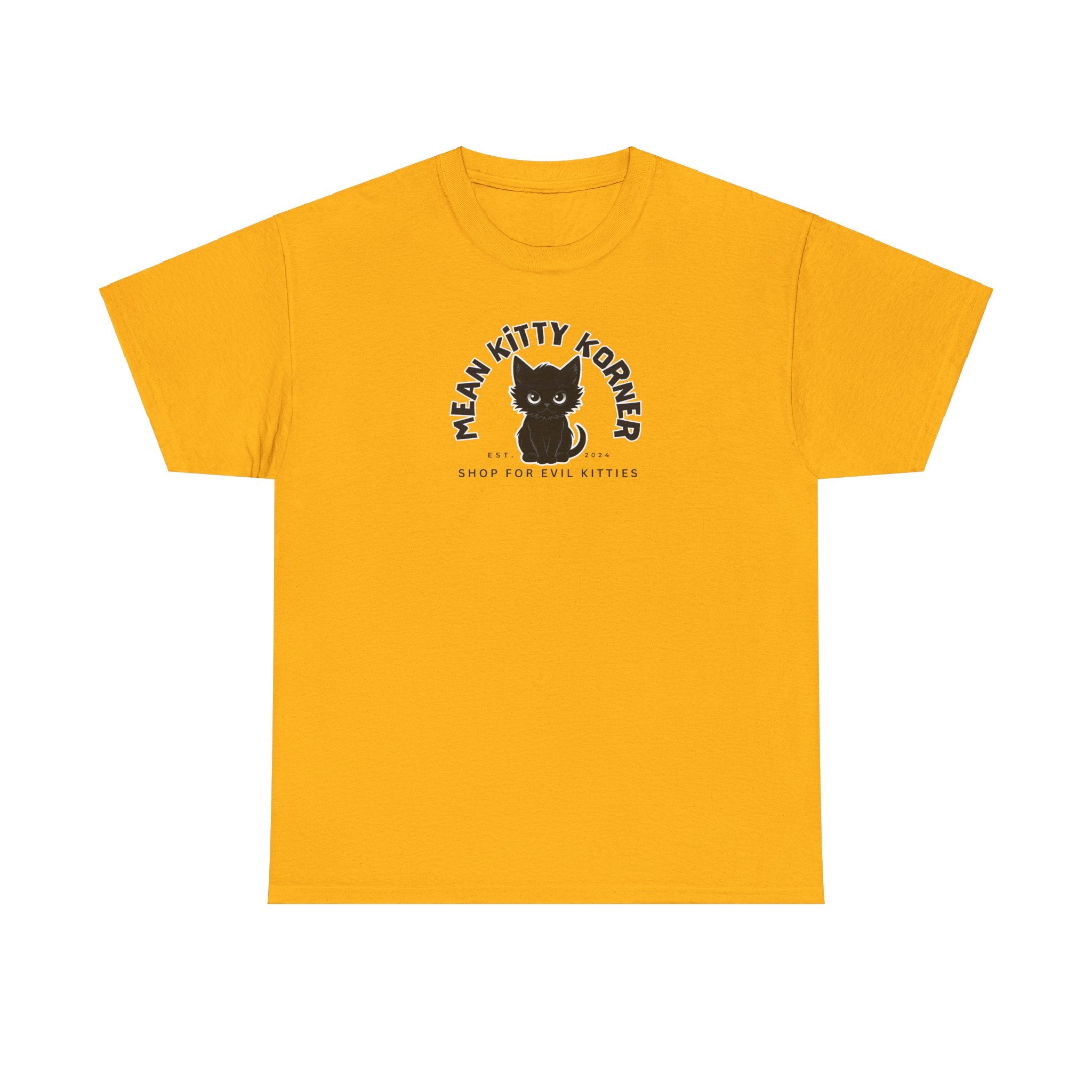 Mean Kitty Korner Unisex Heavy Cotton Tee - T-Shirt - EpiAl's Shop