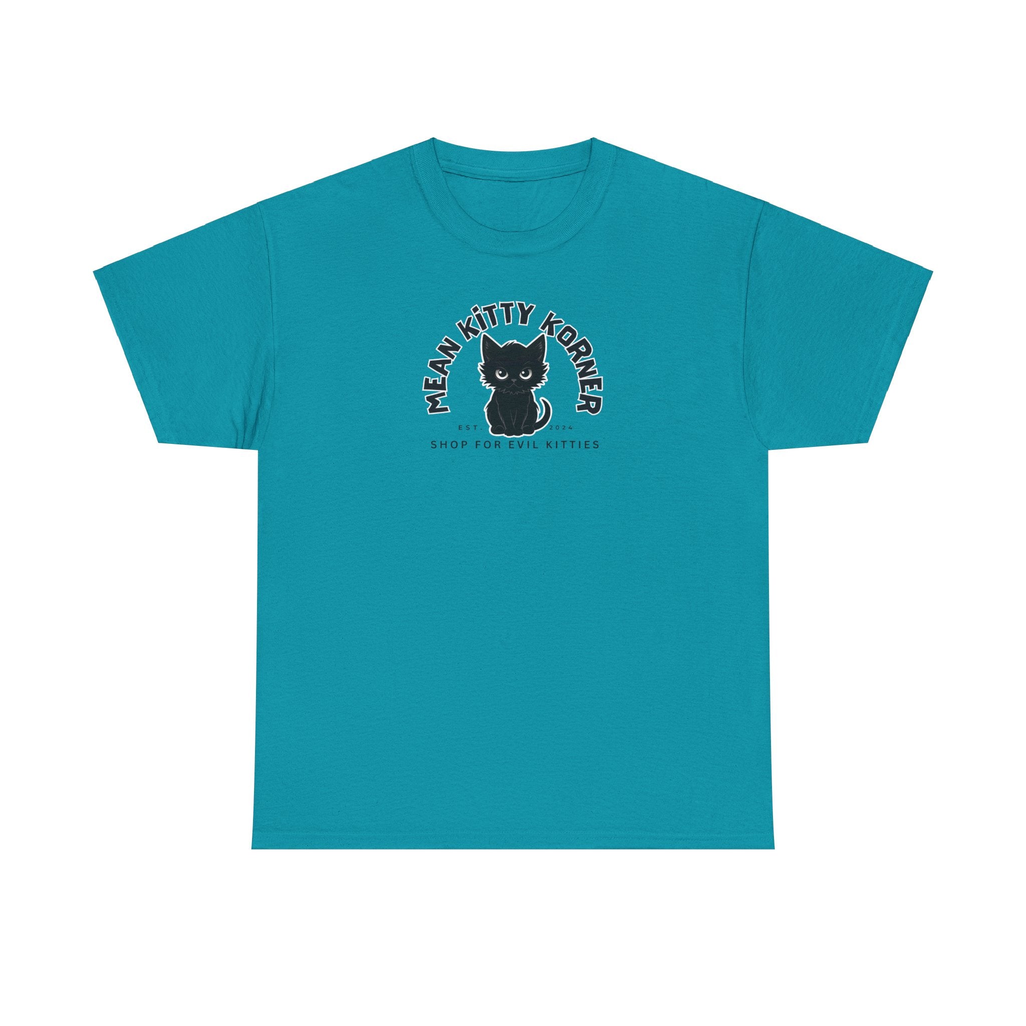 Mean Kitty Korner Unisex Heavy Cotton Tee - T-Shirt - EpiAl's Shop