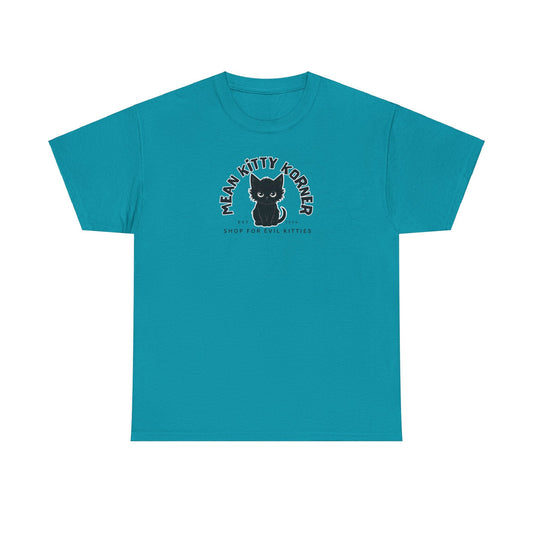 Mean Kitty Korner Unisex Heavy Cotton Tee - T-Shirt - EpiAl's Shop