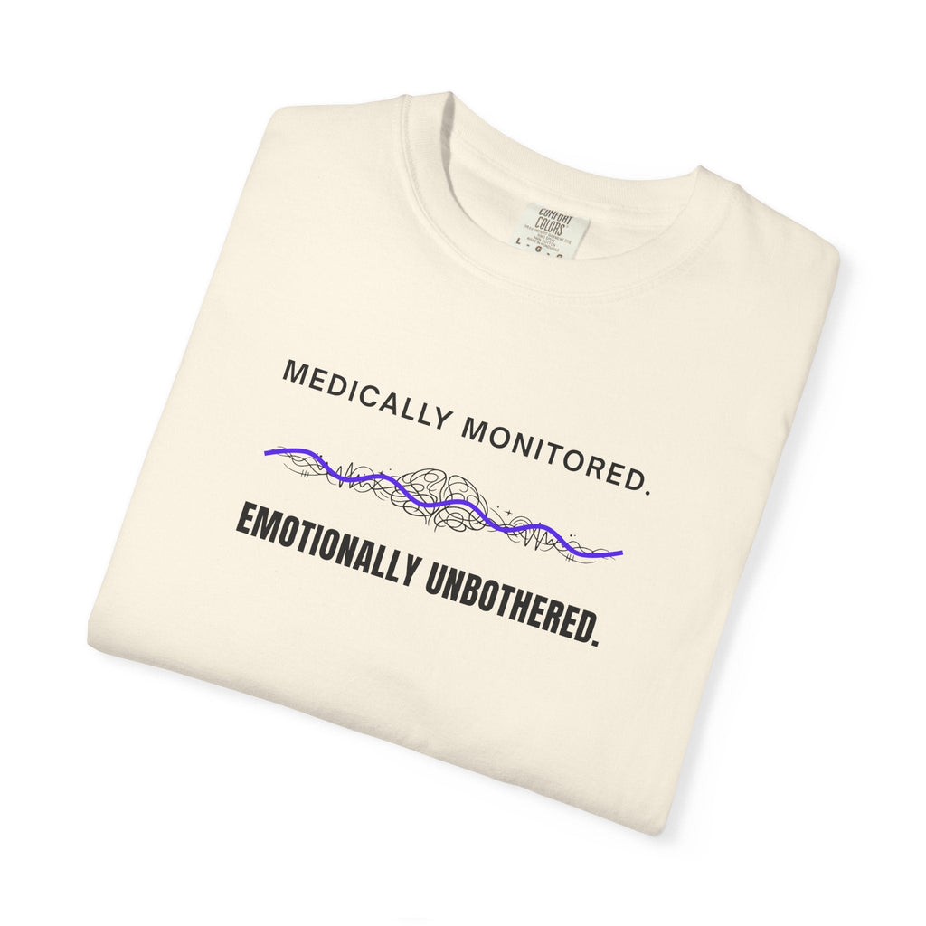Medically Monitored. Emotionally Unbothered. – Epilepsy Awareness T-Shirt - Clothing, Unisex, T-Shirts - EpiAl's Shop