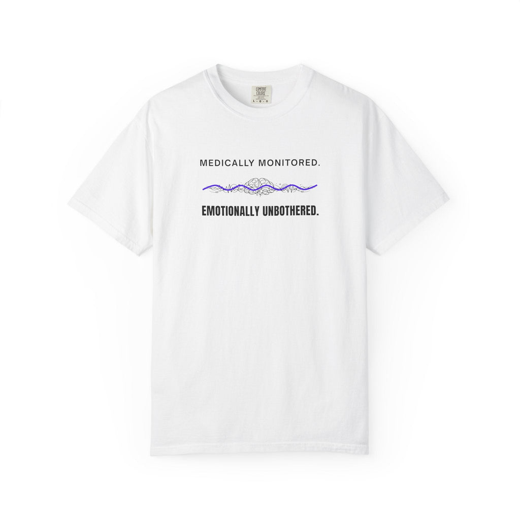 Medically Monitored. Emotionally Unbothered. – Epilepsy Awareness T-Shirt - Clothing, Unisex, T-Shirts - EpiAl's Shop