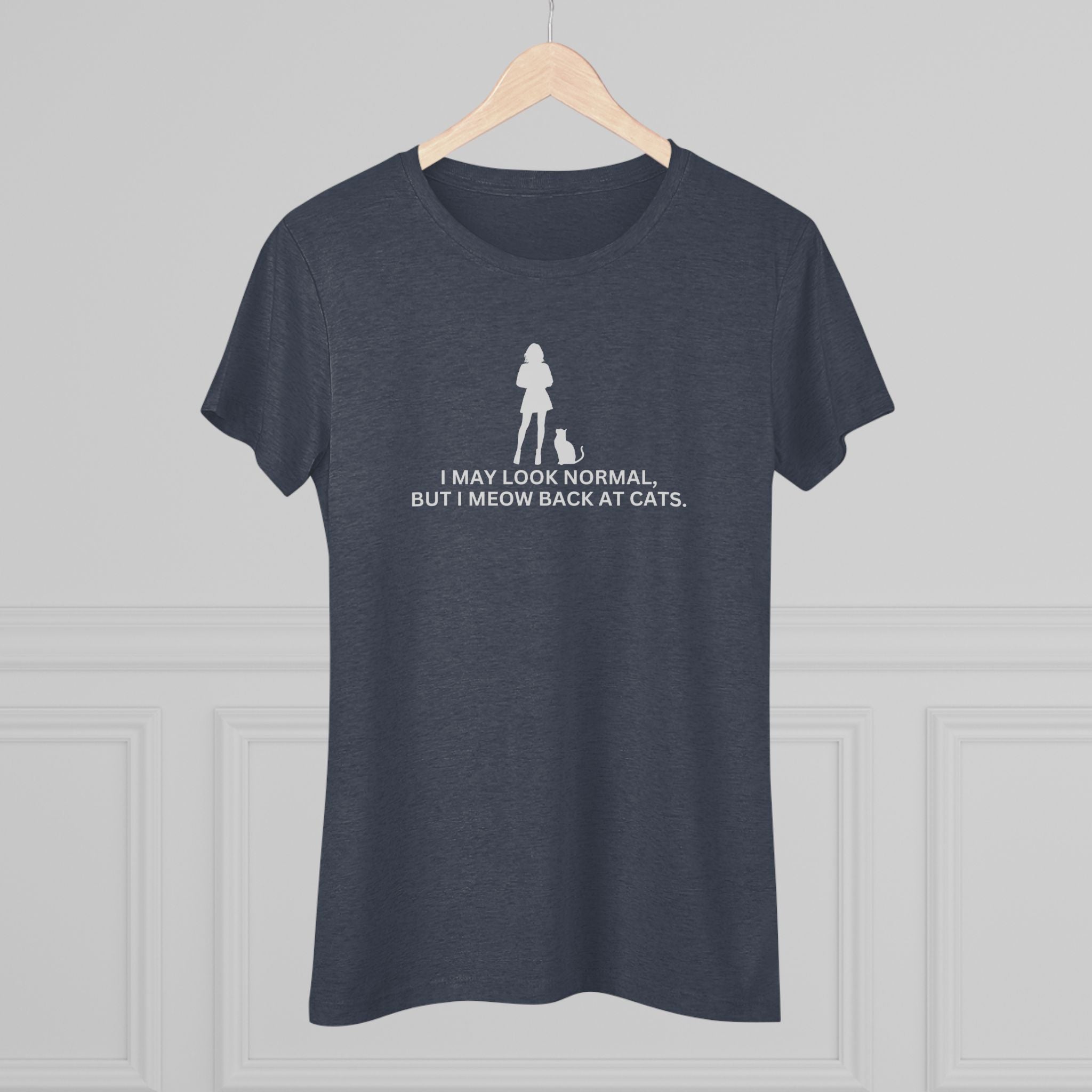 Meow at Cats Women's Triblend Tee - T - Shirt - Epileptic Al’s Shop