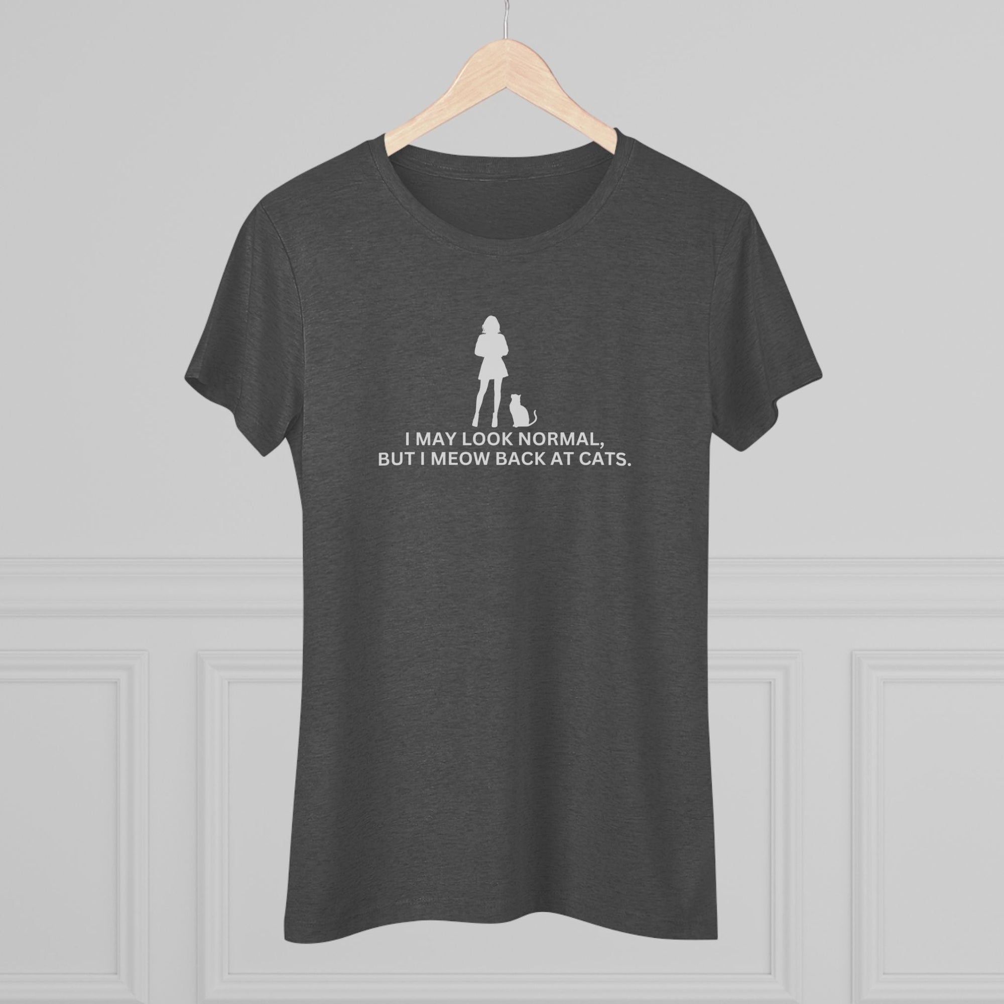 Meow at Cats Women's Triblend Tee - T - Shirt - Epileptic Al’s Shop