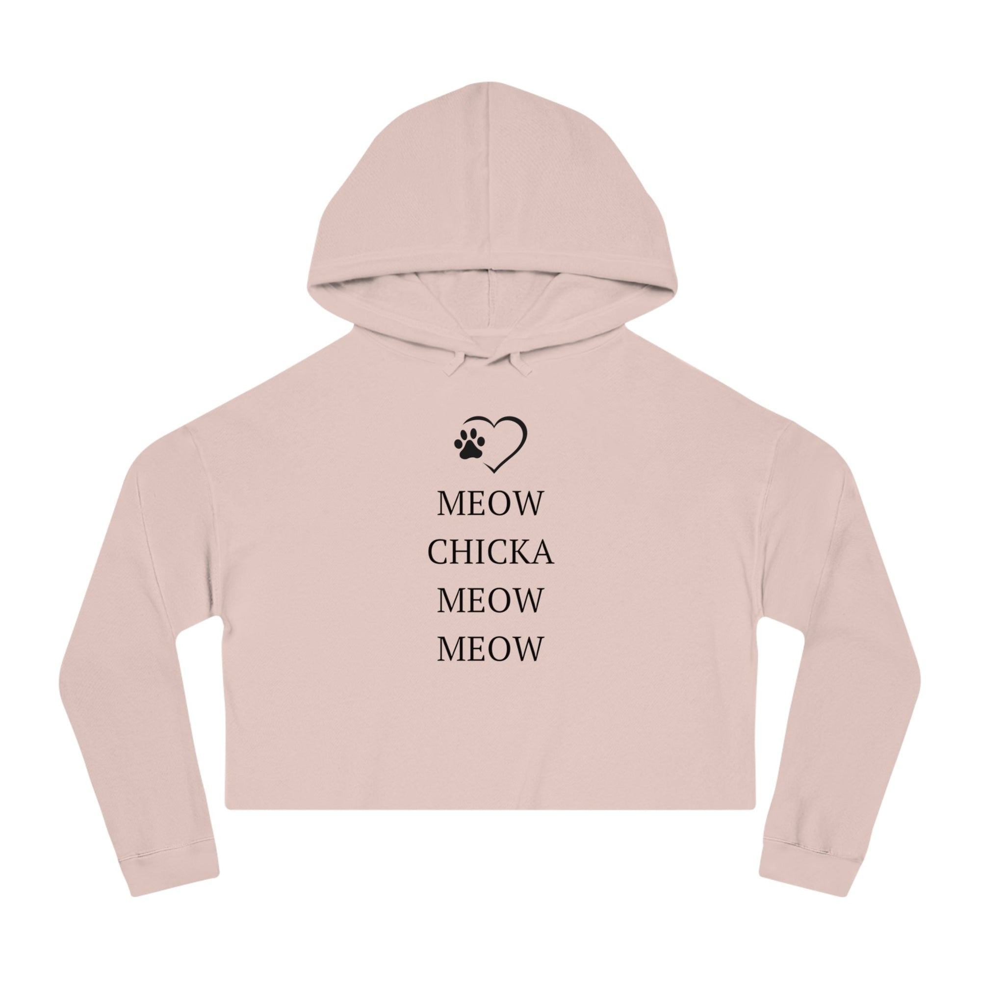 Meow Chicka Meow Meow Cropped Hooded Sweatshirt - Hoodie - EpiAl's Shop