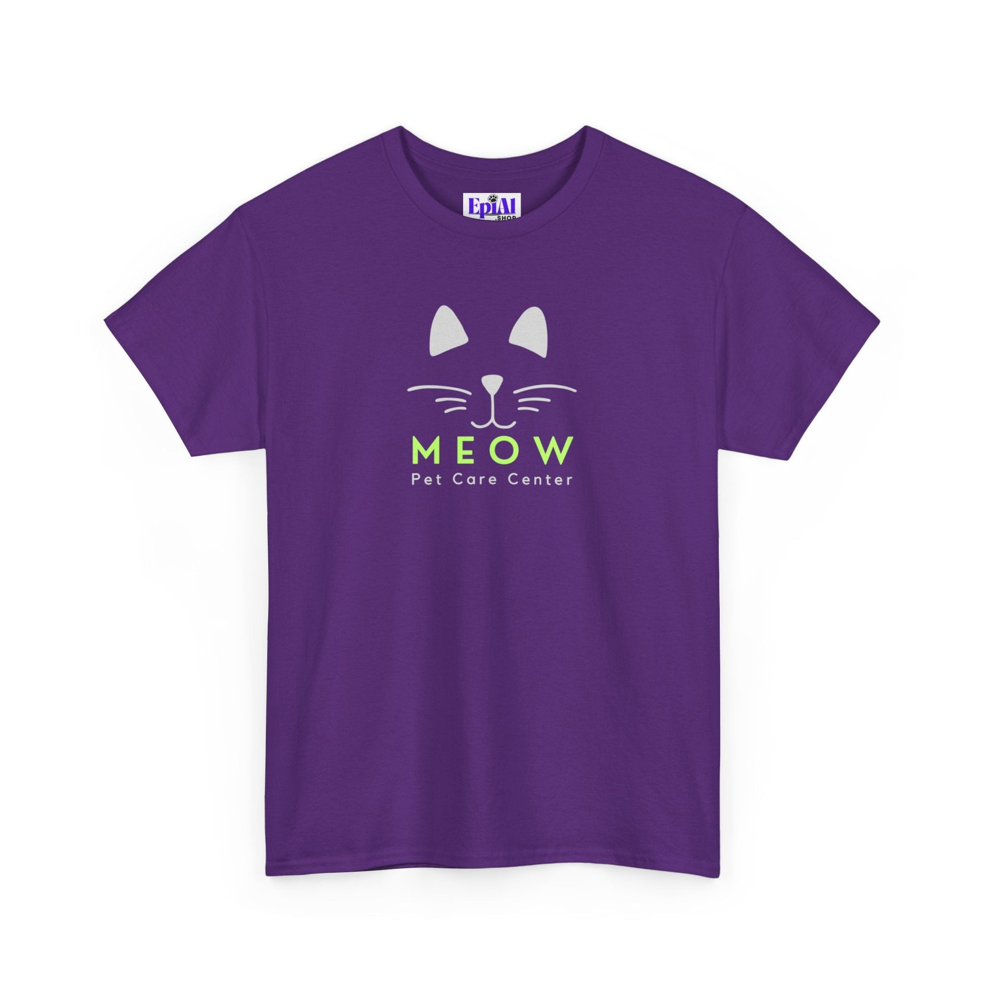 Meow Pet Care Unisex Heavy Cotton Tee - T - Shirt - Epileptic Al’s Shop