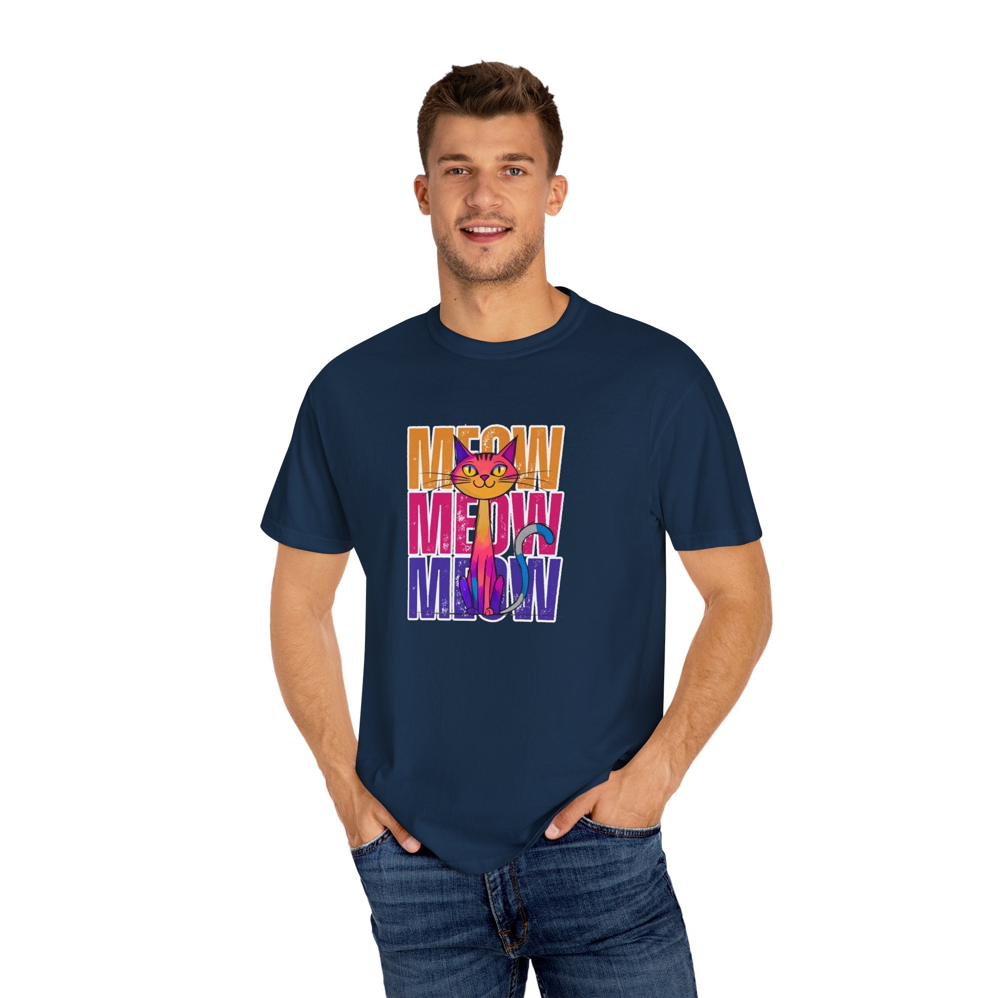 Meow Vibes Unisex T-Shirt | Funny Cat Tee - Clothing, T-shirts - EpiAl's Shop