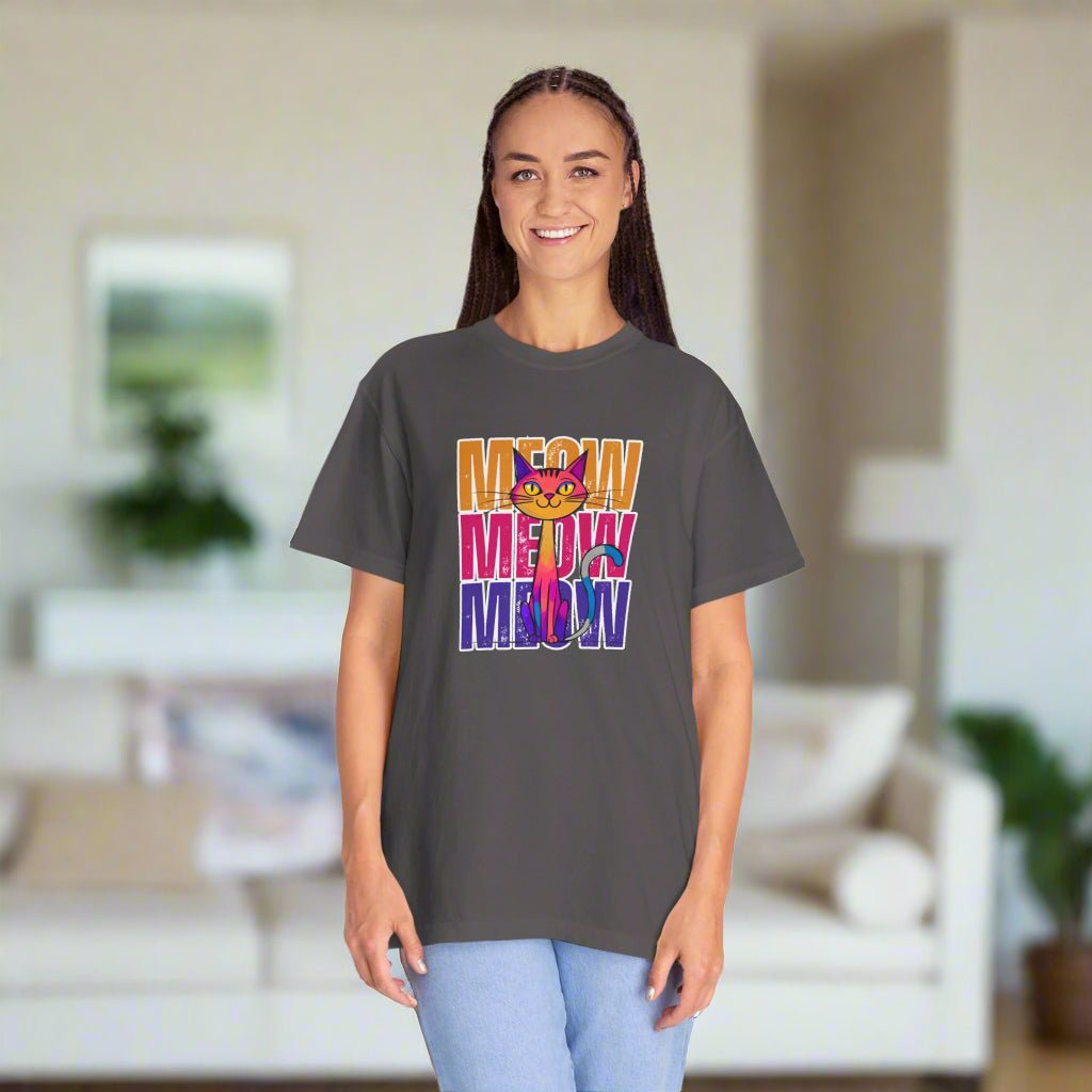 Meow Vibes Unisex T-Shirt | Funny Cat Tee - Clothing, T-shirts - EpiAl's Shop