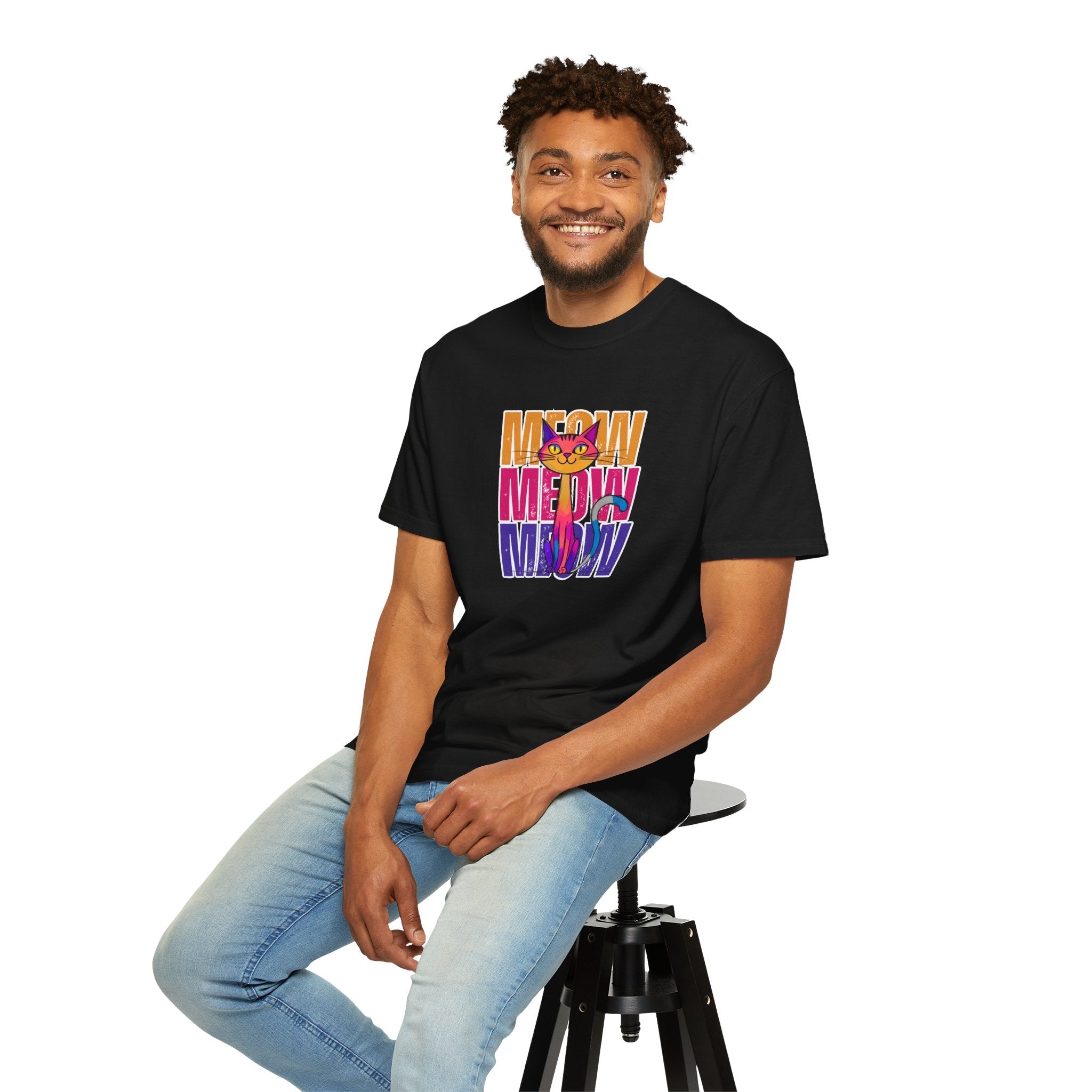 Meow Vibes Unisex T-Shirt | Funny Cat Tee - Clothing, T-shirts - EpiAl's Shop