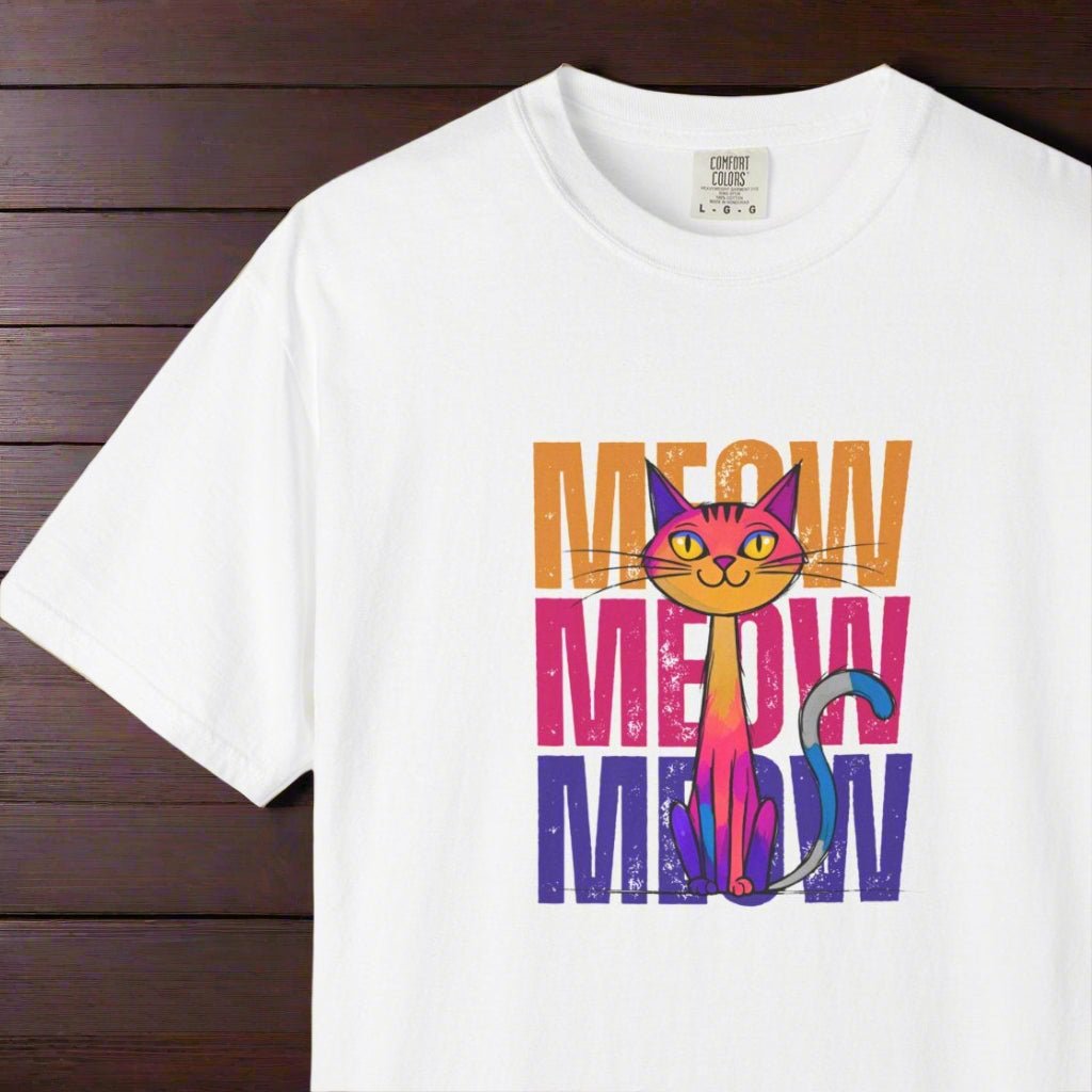 Meow Vibes Unisex T-Shirt | Funny Cat Tee - Clothing, T-shirts - EpiAl's Shop