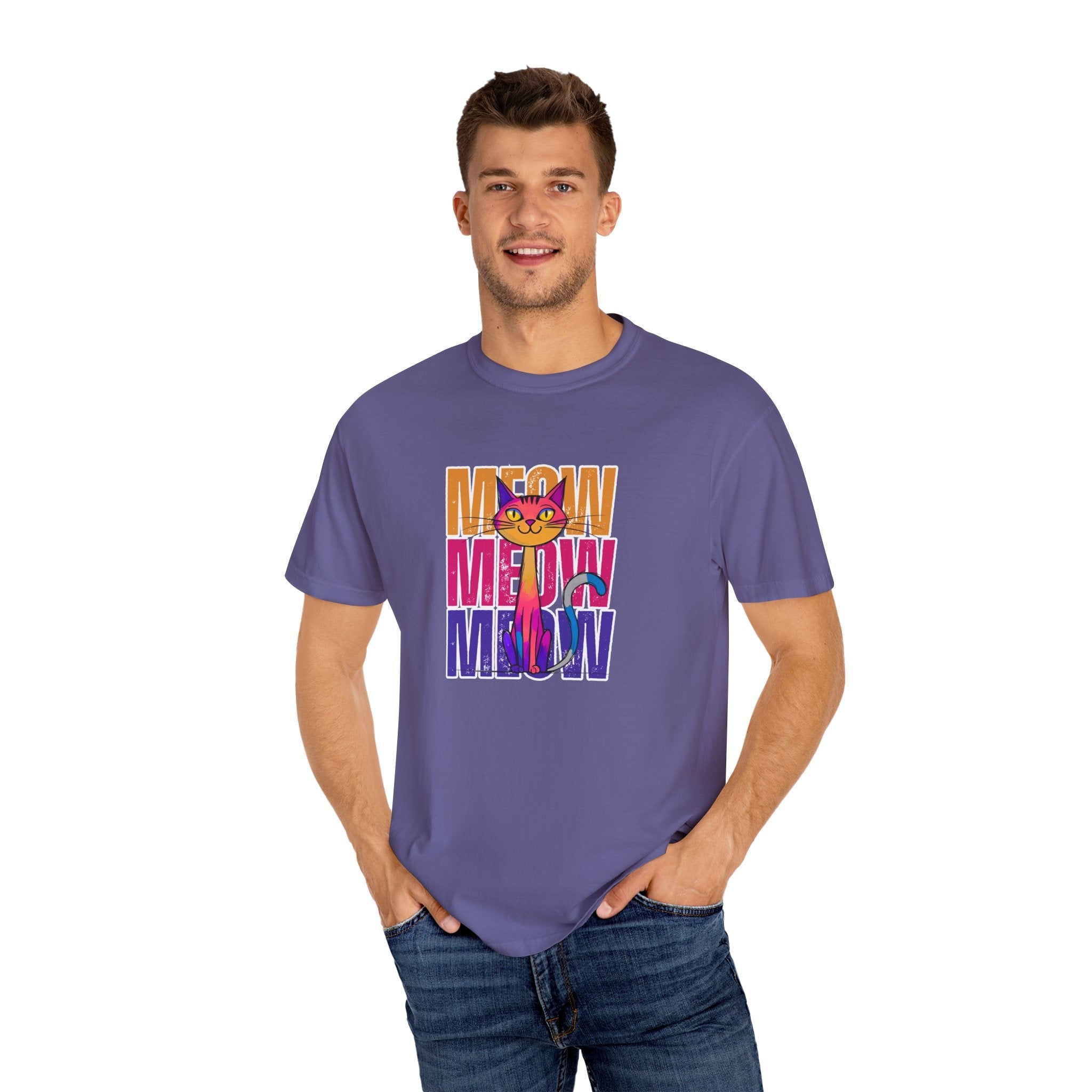 Meow Vibes Unisex T-Shirt | Funny Cat Tee - Clothing, T-shirts - EpiAl's Shop