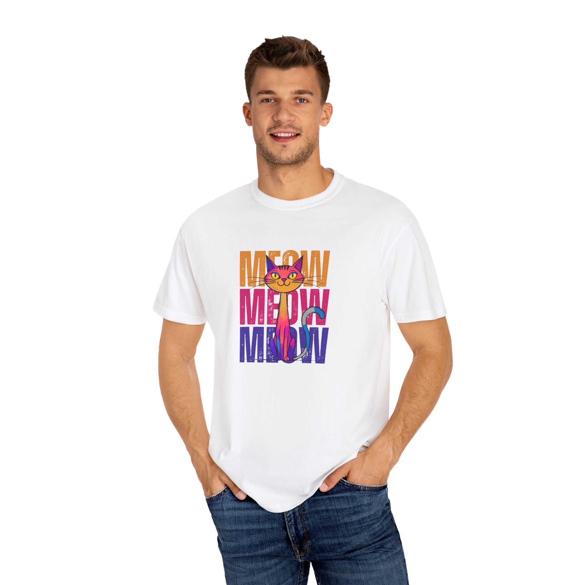 Meow Vibes Unisex T-Shirt | Funny Cat Tee - Clothing, T-shirts - EpiAl's Shop
