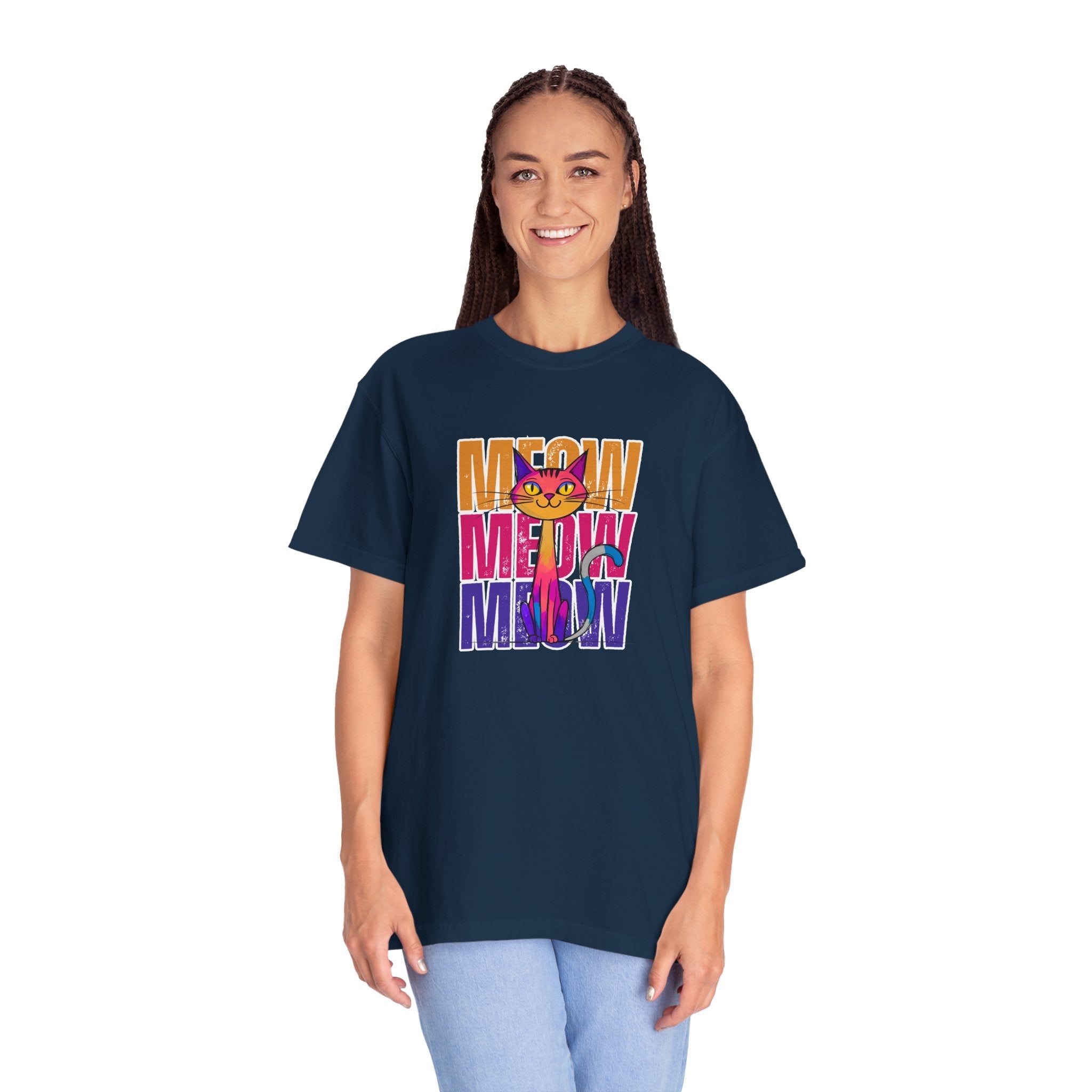 Meow Vibes Unisex T-Shirt | Funny Cat Tee - Clothing, T-shirts - EpiAl's Shop