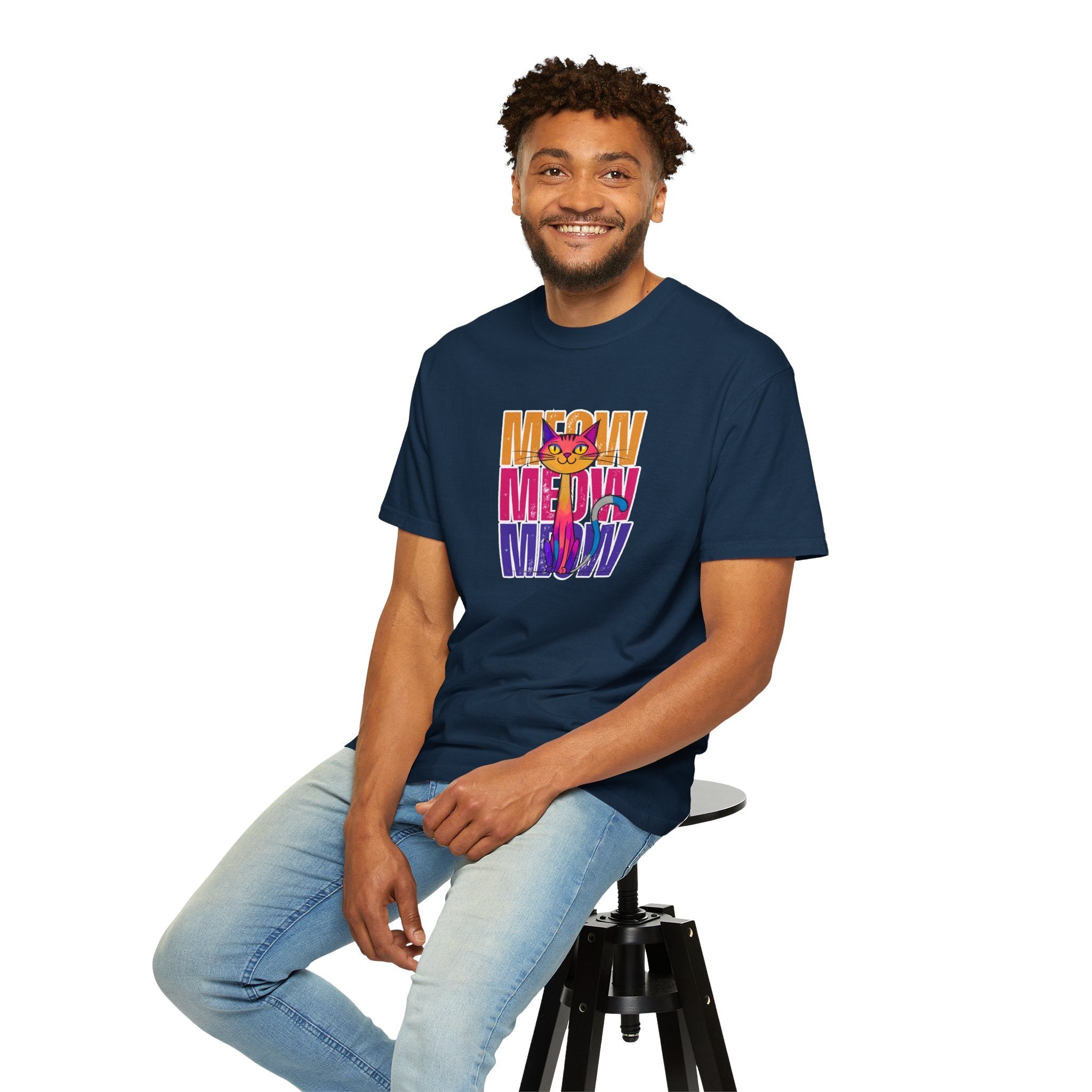 Meow Vibes Unisex T-Shirt | Funny Cat Tee - Clothing, T-shirts - EpiAl's Shop