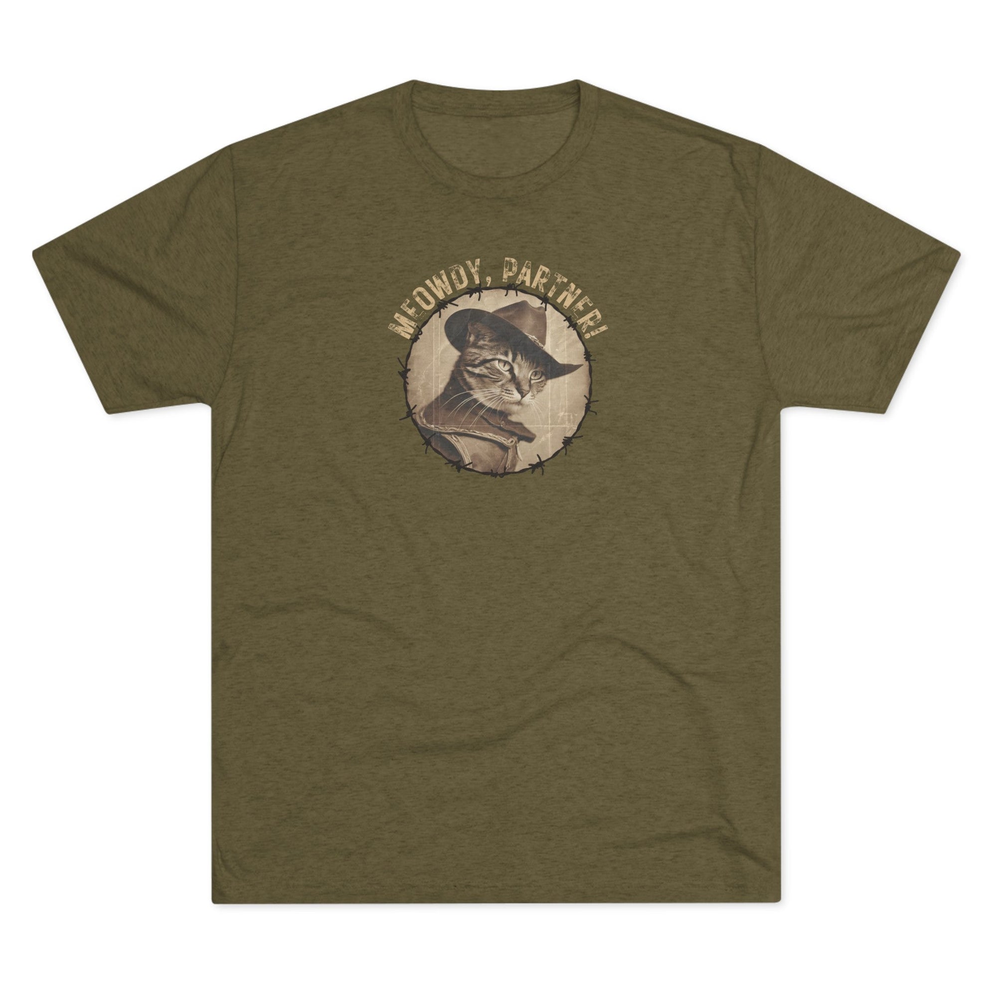 Meowdy Partner Unisex Tri - Blend Crew Tee - T - Shirt - Epileptic Al’s Shop