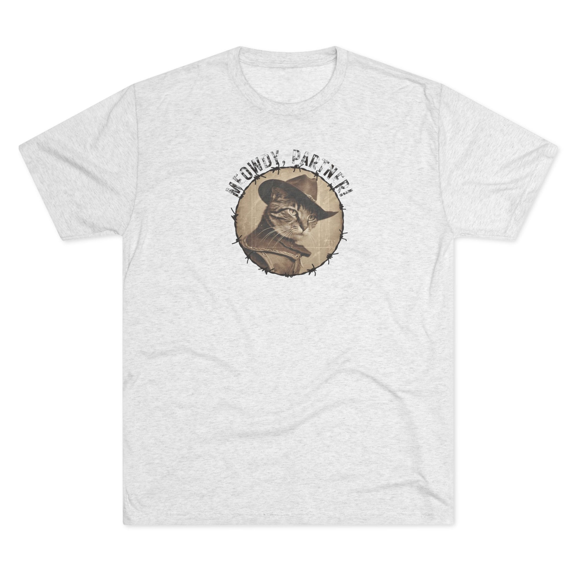 Meowdy Partner Unisex Tri - Blend Crew Tee - T - Shirt - Epileptic Al’s Shop